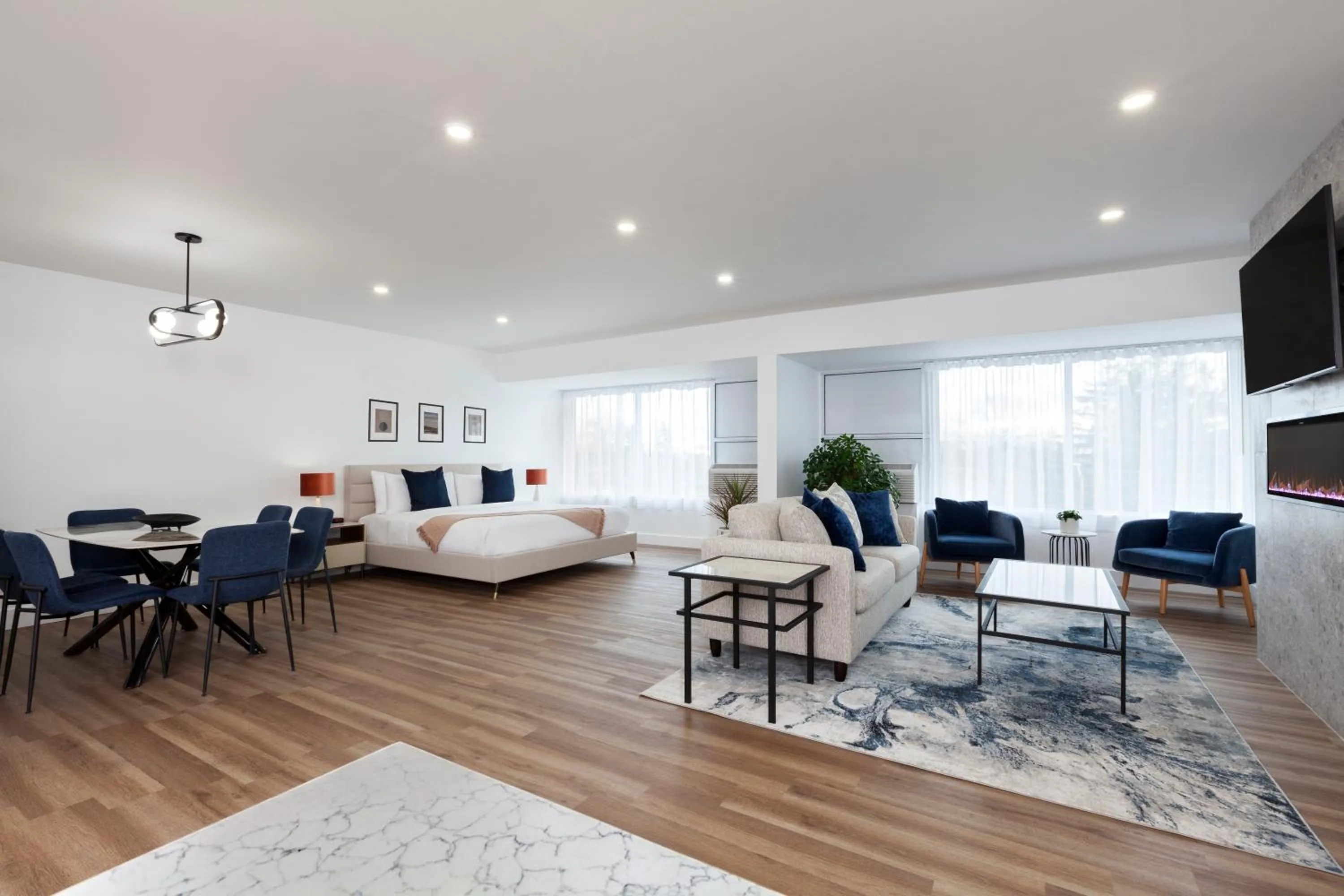 Seating area in Strata Hotel