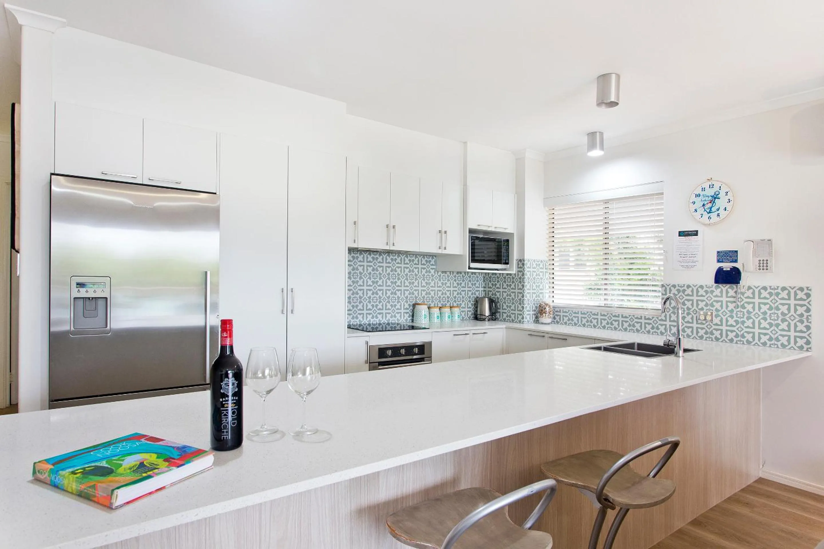 Kitchen or kitchenette in Offshore Noosa Resort