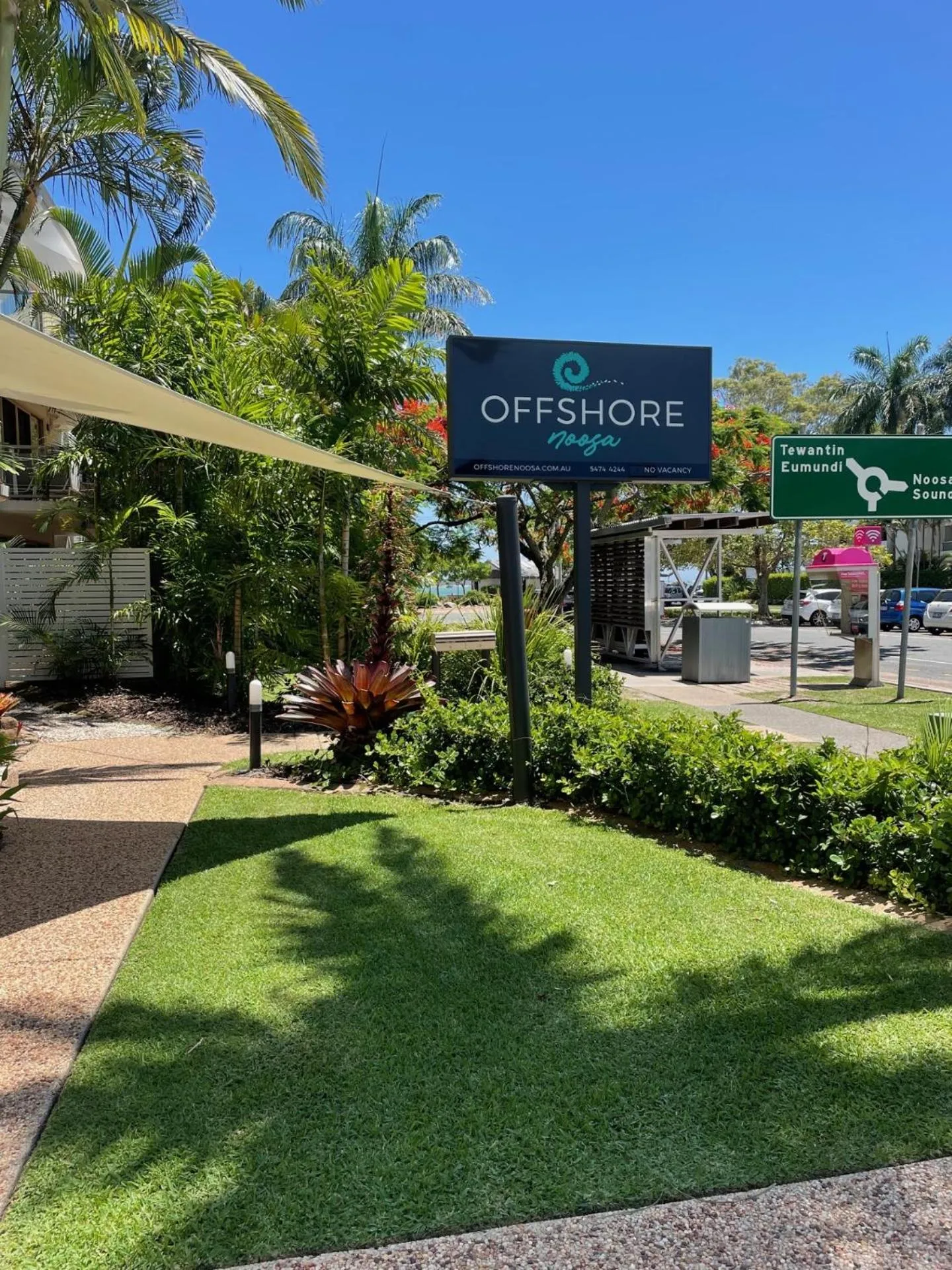 Text overlay in Offshore Noosa Resort