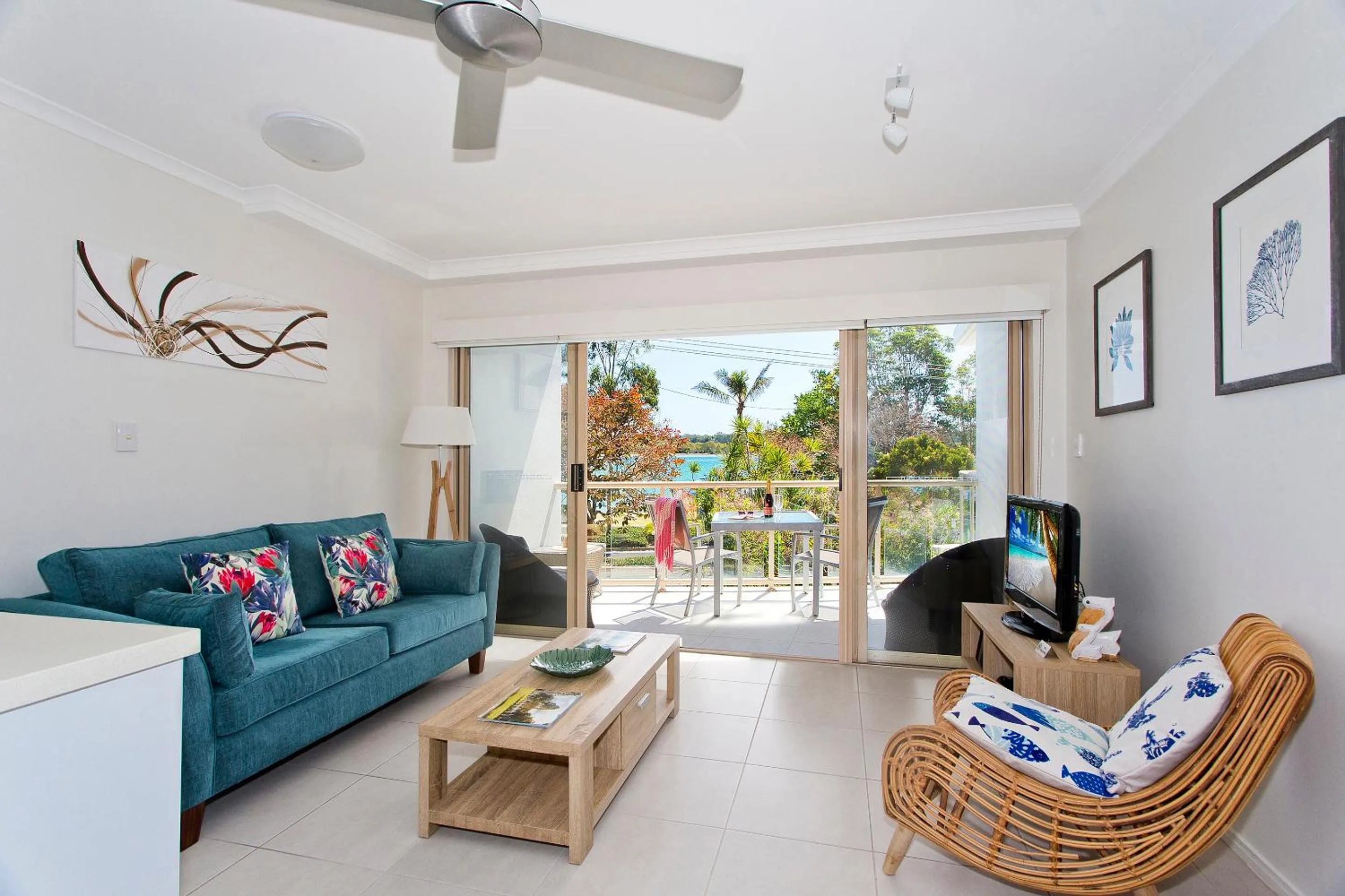 Seating area in Offshore Noosa Resort