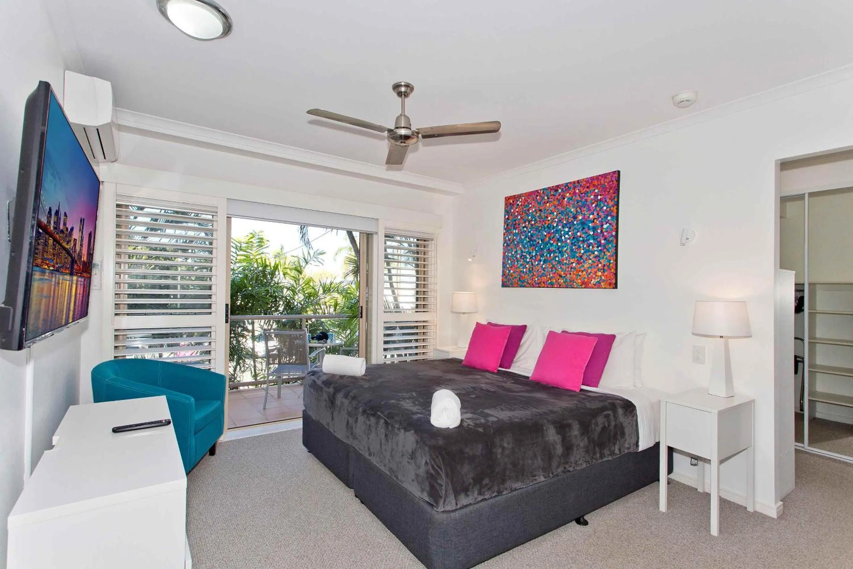 Bedroom in Offshore Noosa Resort