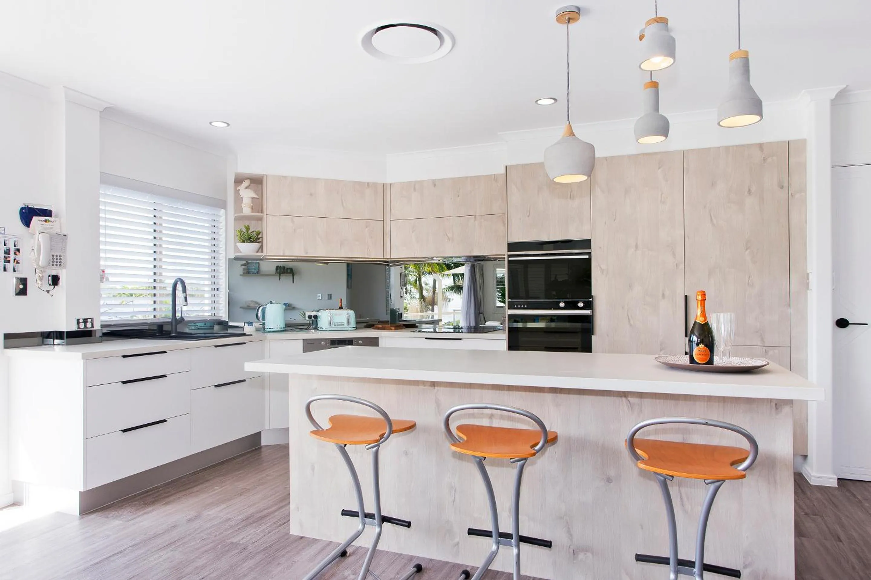 Kitchen or kitchenette in Offshore Noosa Resort
