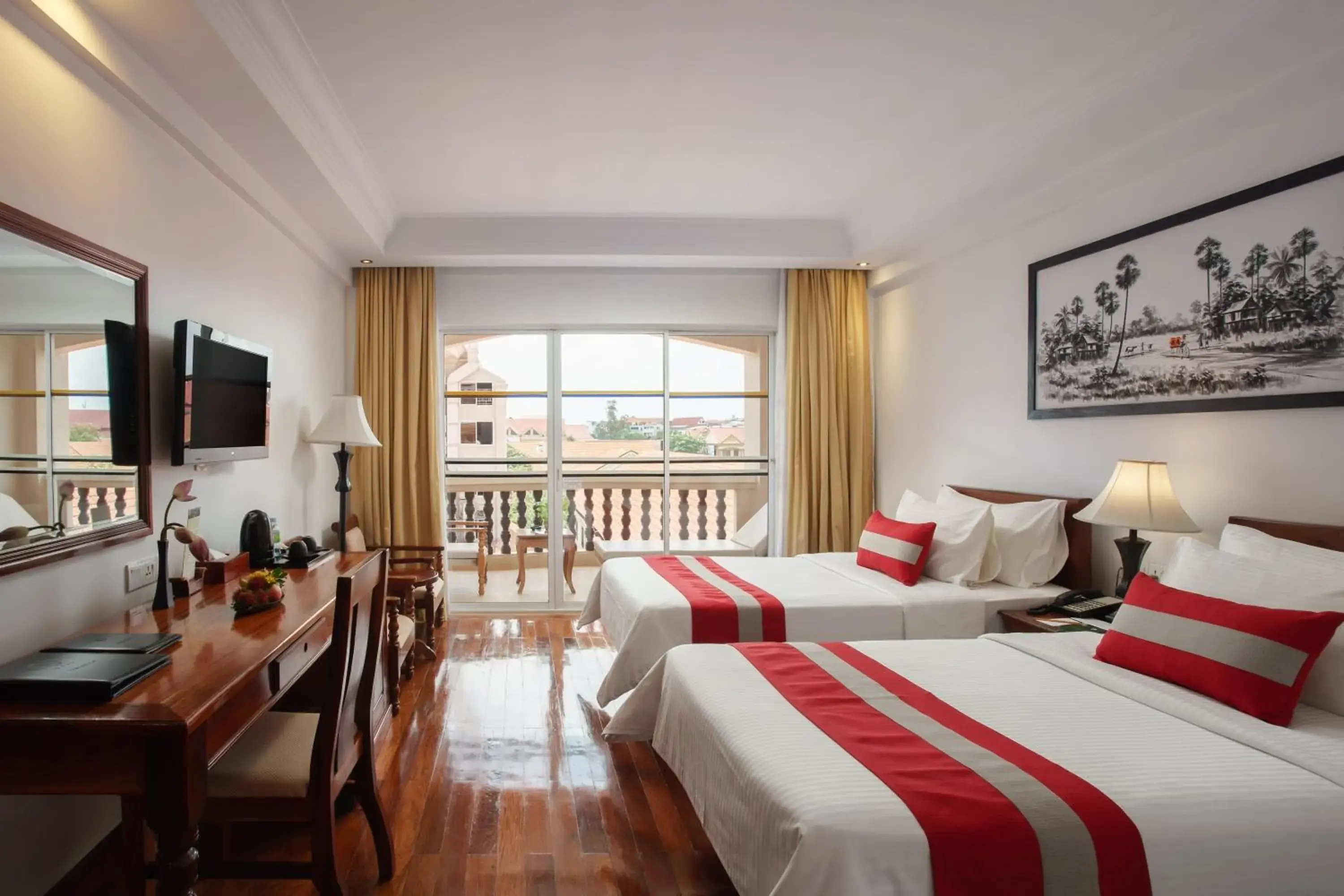 Bedroom, Bed in Hotel Somadevi Angkor Resort & Spa Bedroom, Bed in Hotel Somadevi Angkor Resort & Spa