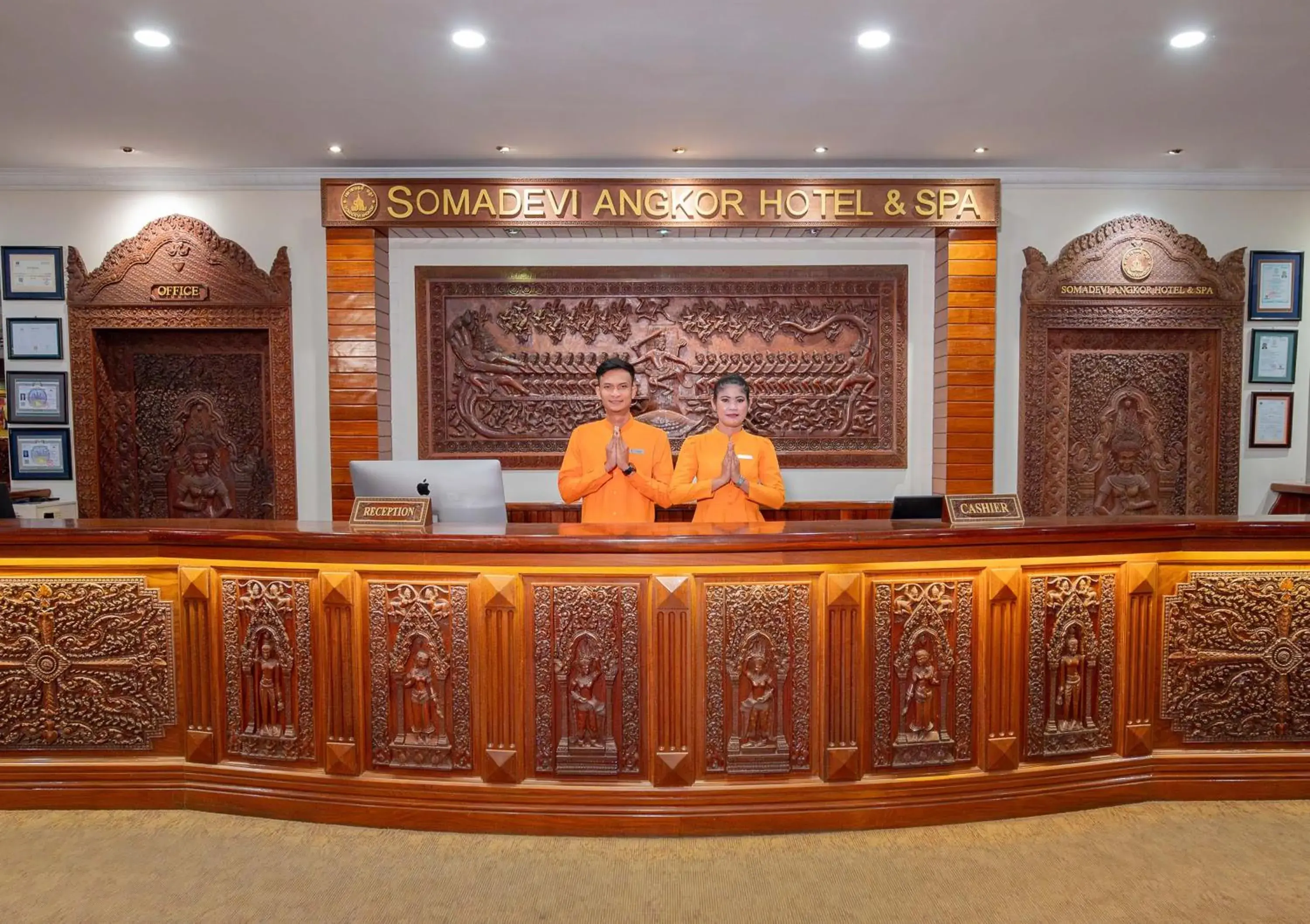 Lobby or reception in Hotel Somadevi Angkor Resort & Spa Lobby or reception in Hotel Somadevi Angkor Resort & Spa