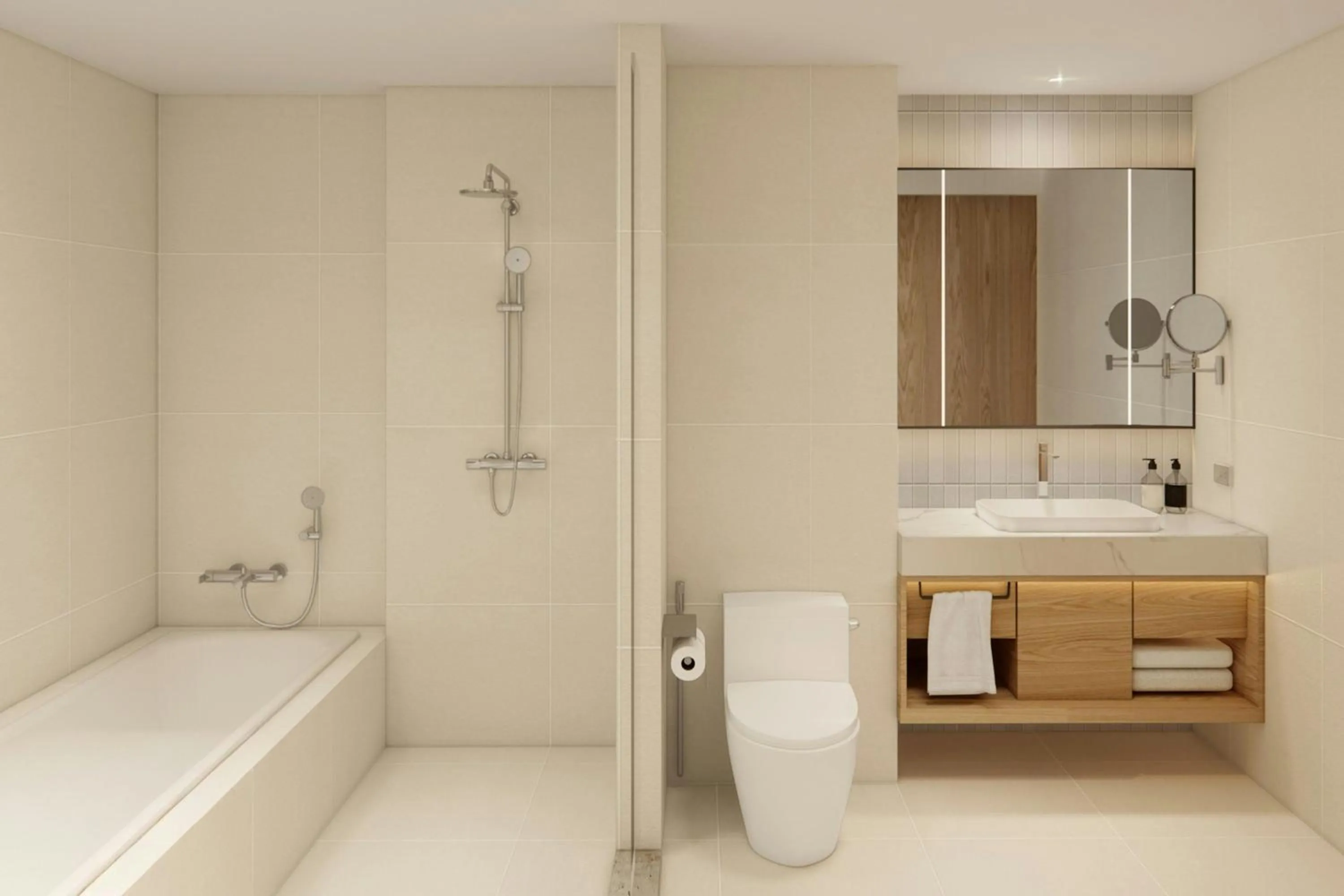 Bathroom in Sathorn Vista, Bangkok - Marriott Executive Apartments