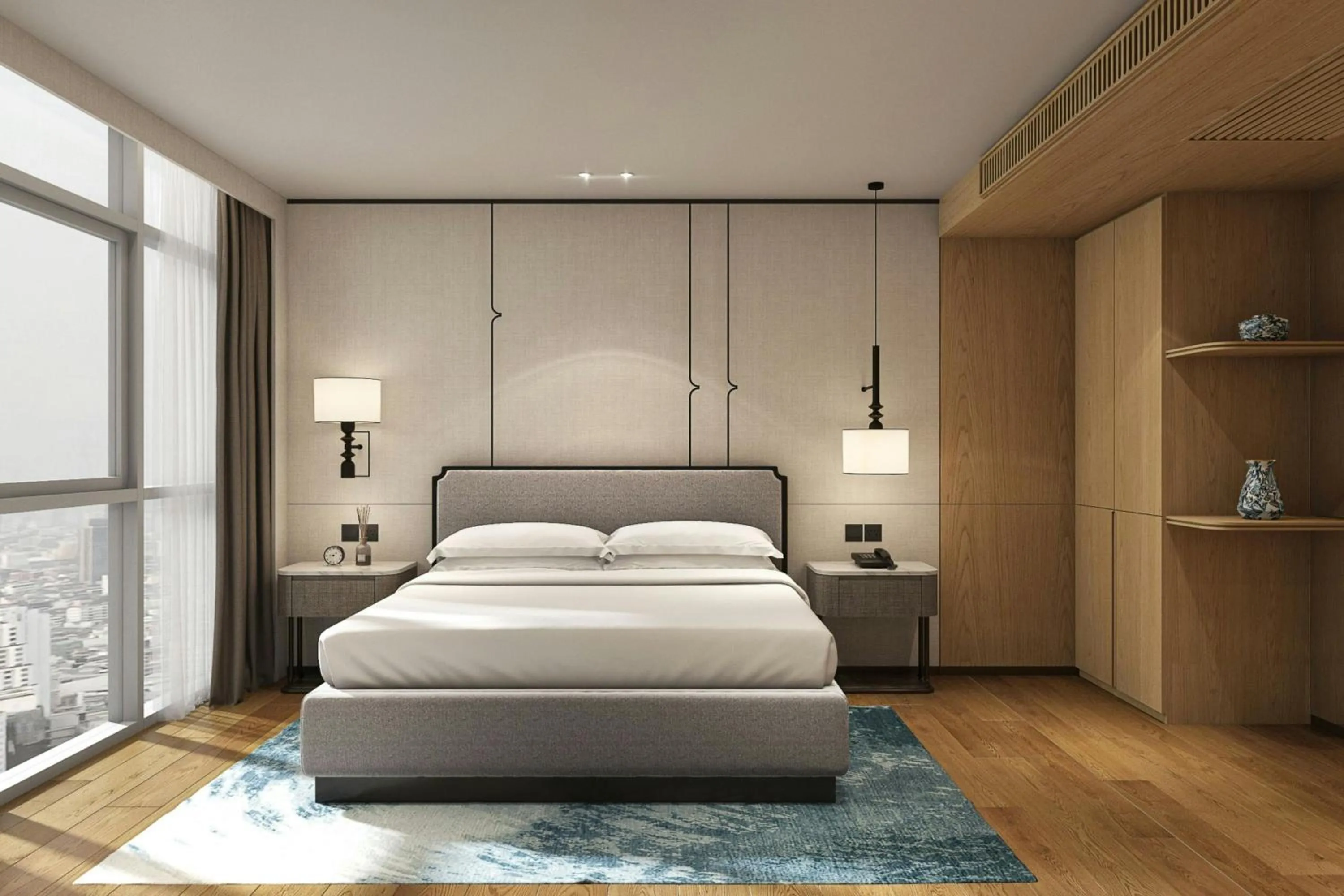 Bedroom, Bed in Sathorn Vista, Bangkok - Marriott Executive Apartments