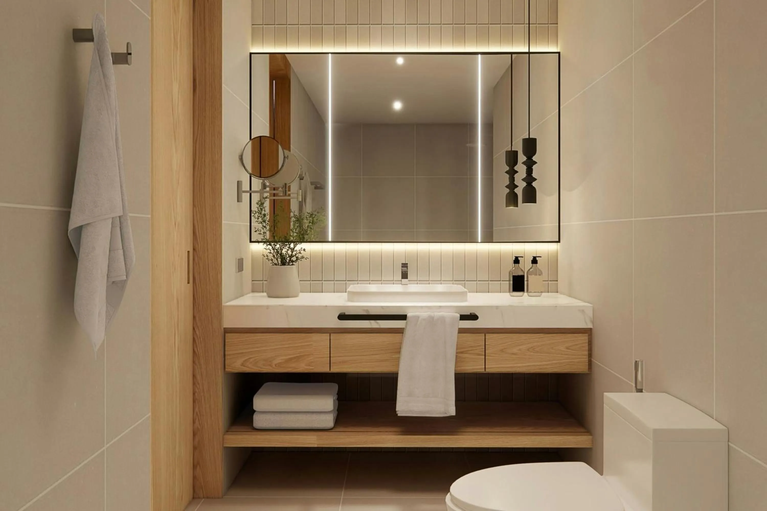 Bathroom in Sathorn Vista, Bangkok - Marriott Executive Apartments