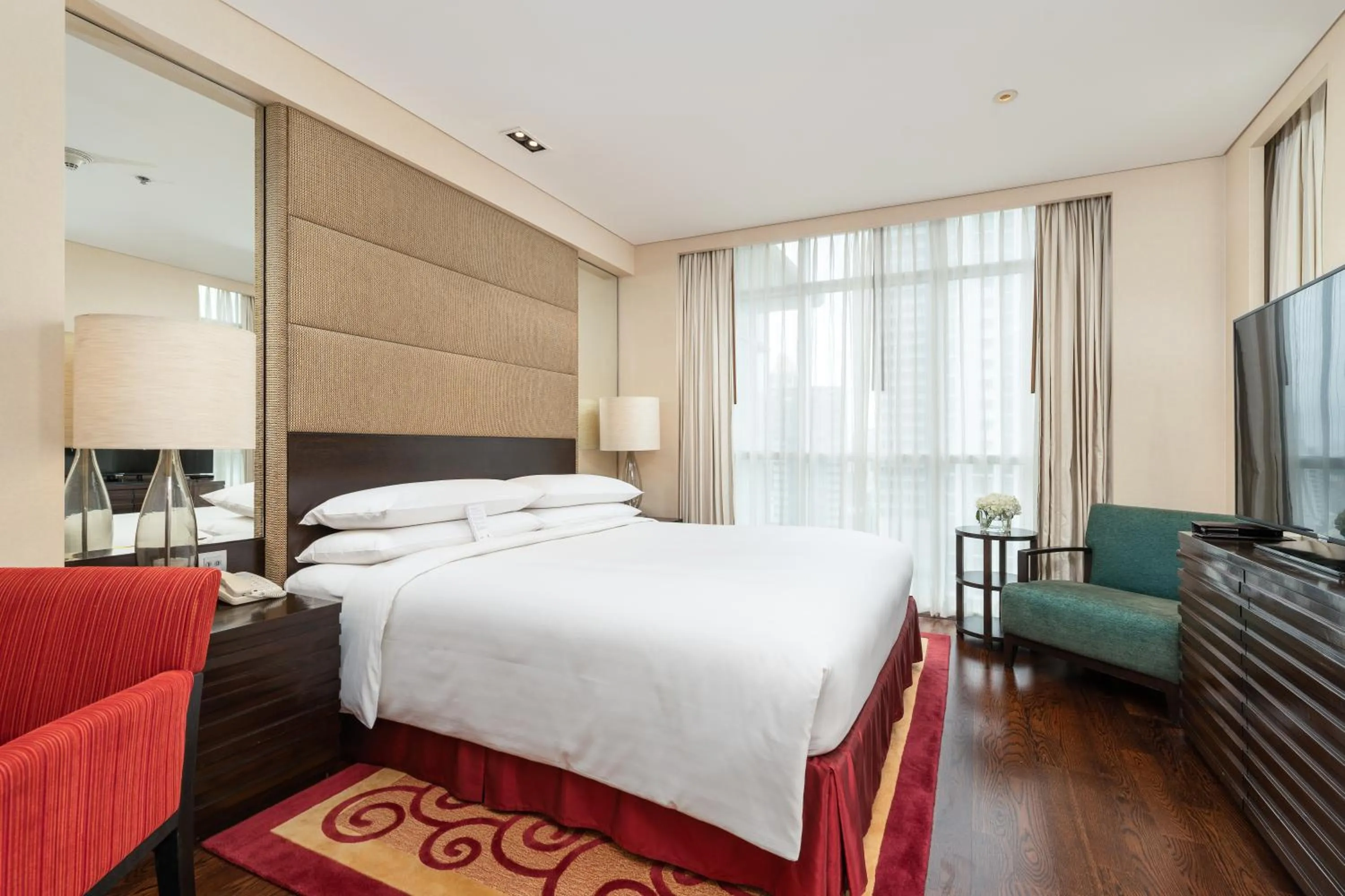 Bedroom, Bed in Sathorn Vista, Bangkok - Marriott Executive Apartments