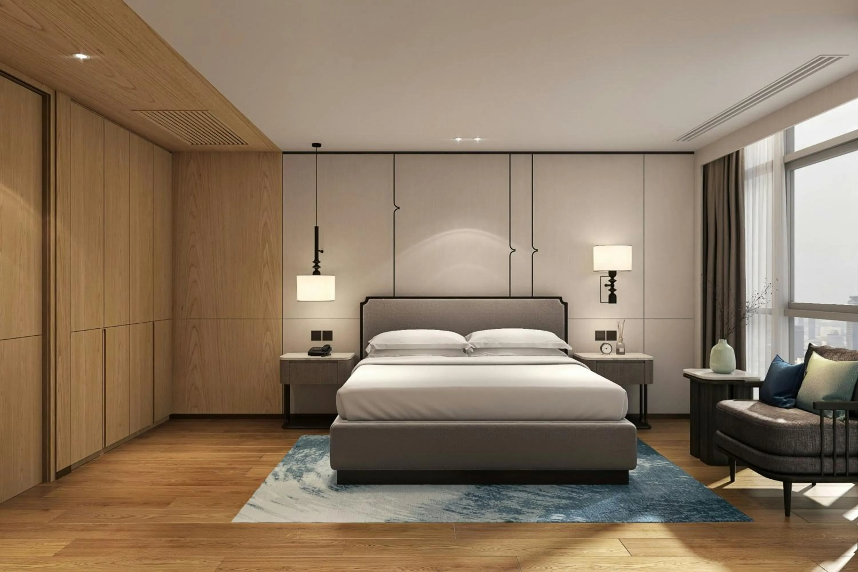 Bedroom, Bed in Sathorn Vista, Bangkok - Marriott Executive Apartments