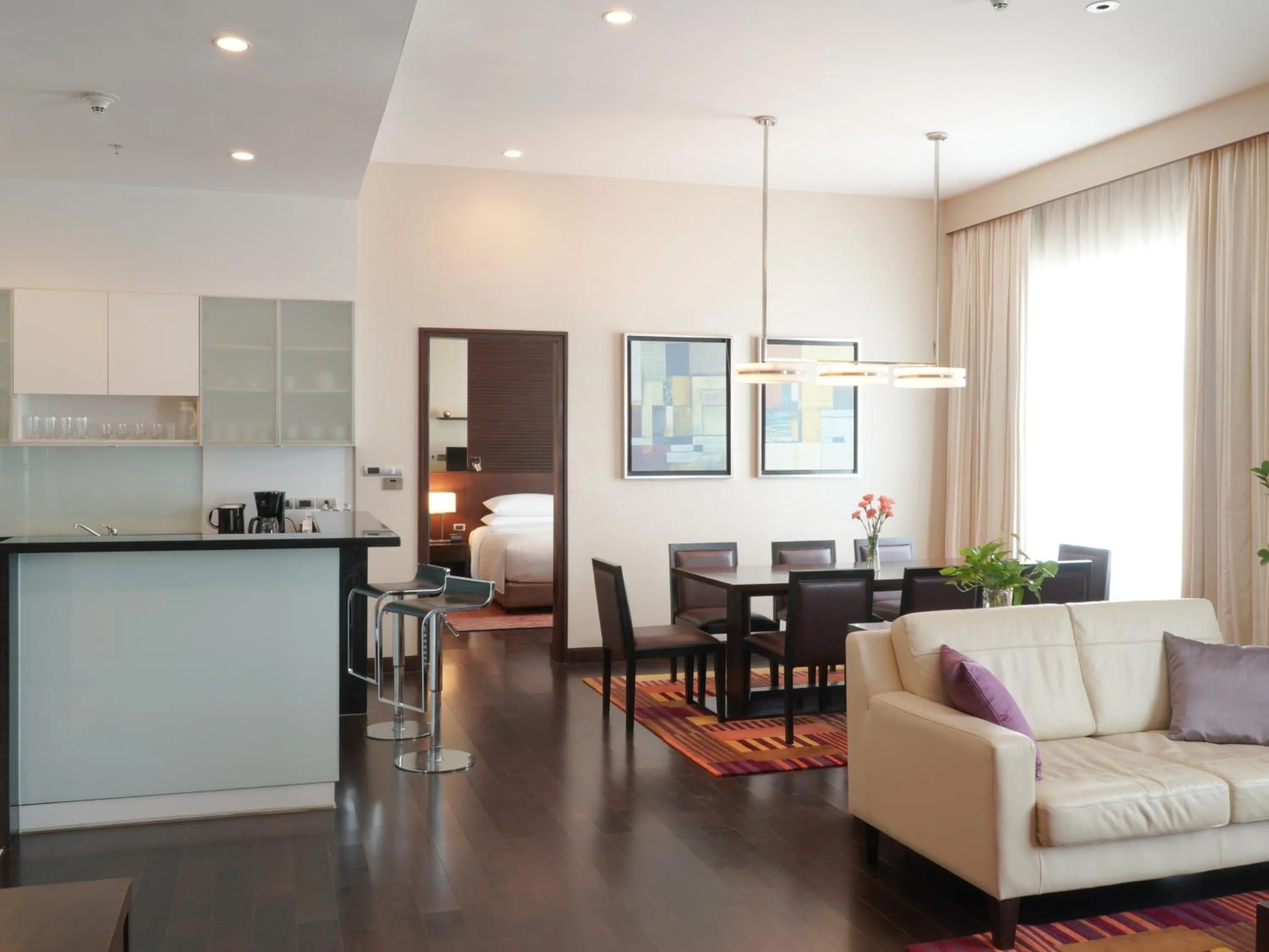 Living room in Marriott Executive Apartments Sukhumvit Park, Bangkok