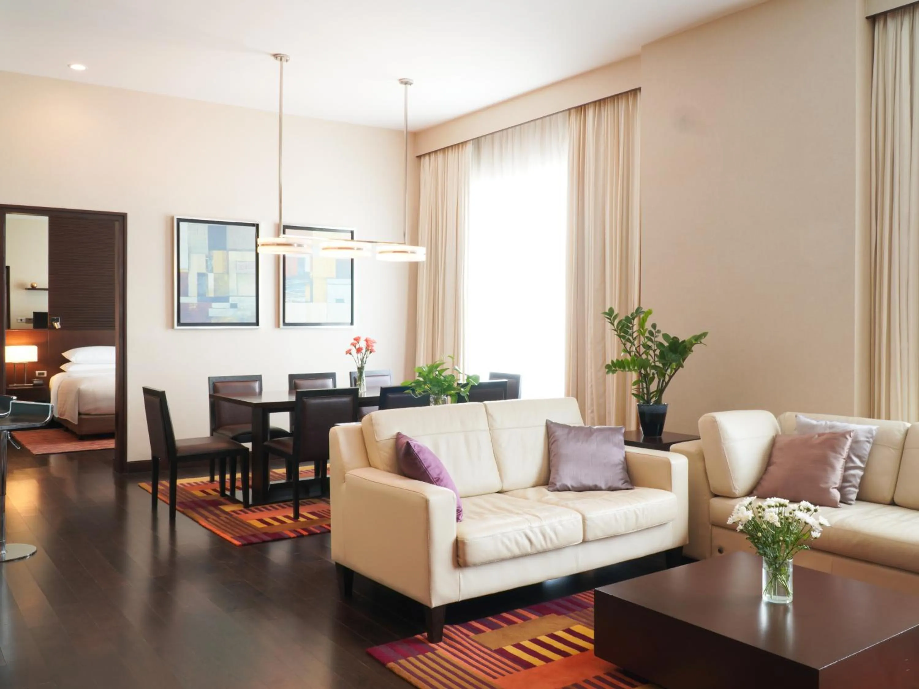 Living room in Marriott Executive Apartments Sukhumvit Park, Bangkok