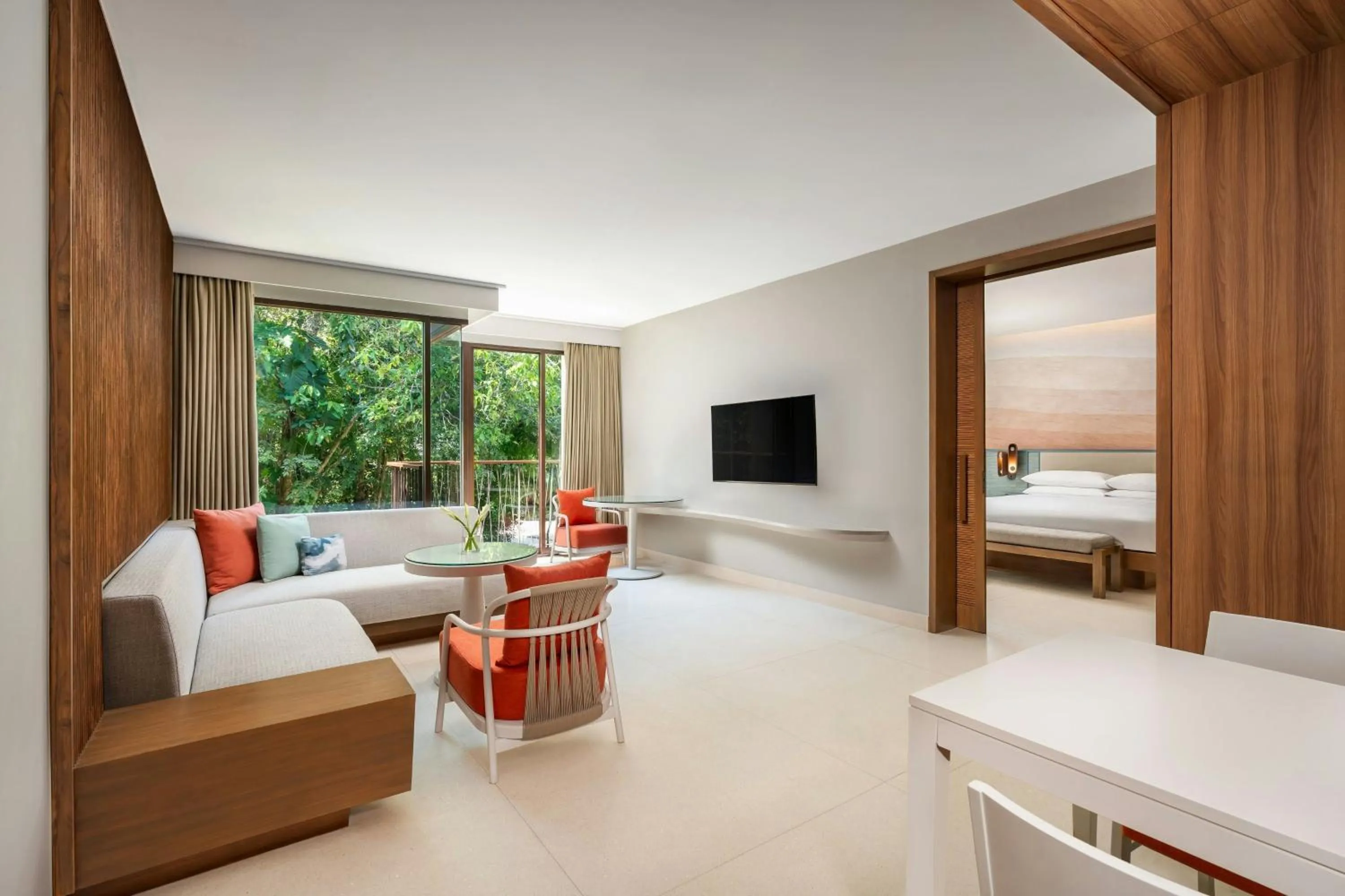 Living room, Bed in Renaissance Phuket Resort & Spa