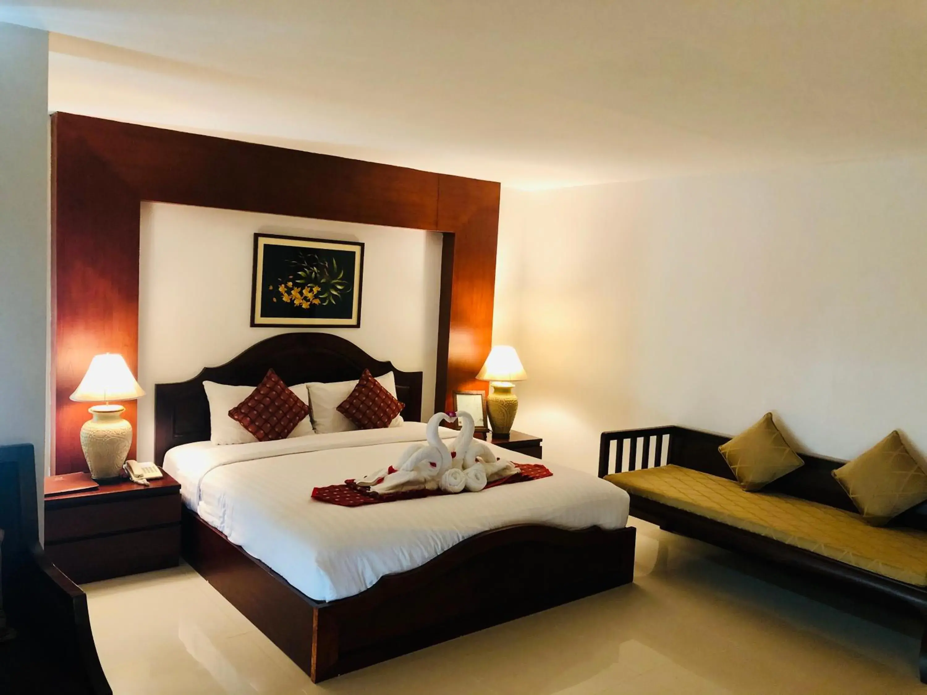 Bed in Sabaidee@Lao Hotel Vientiane Bed in Sabaidee@Lao Hotel Vientiane