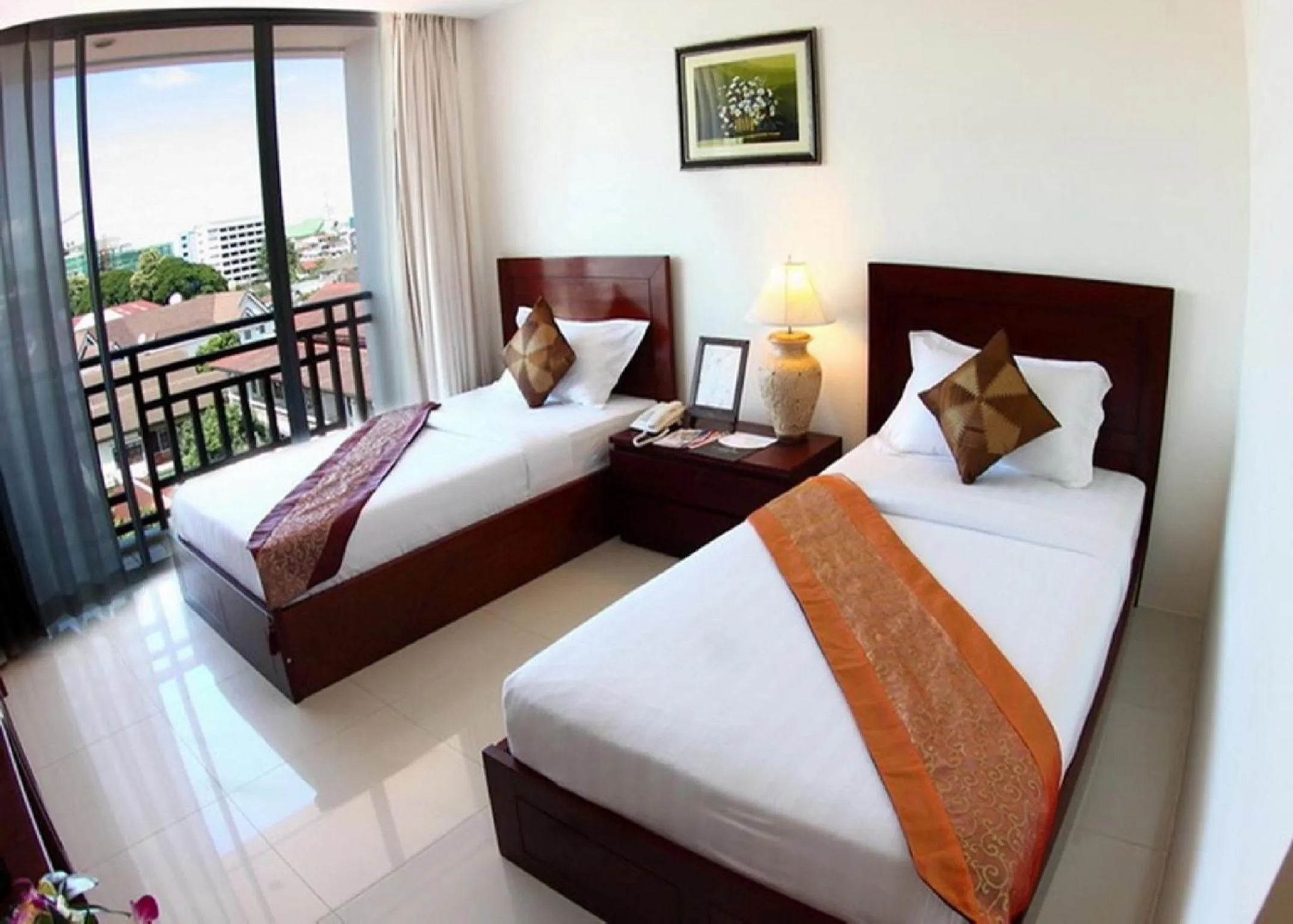 Bed in Sabaidee@Lao Hotel Vientiane