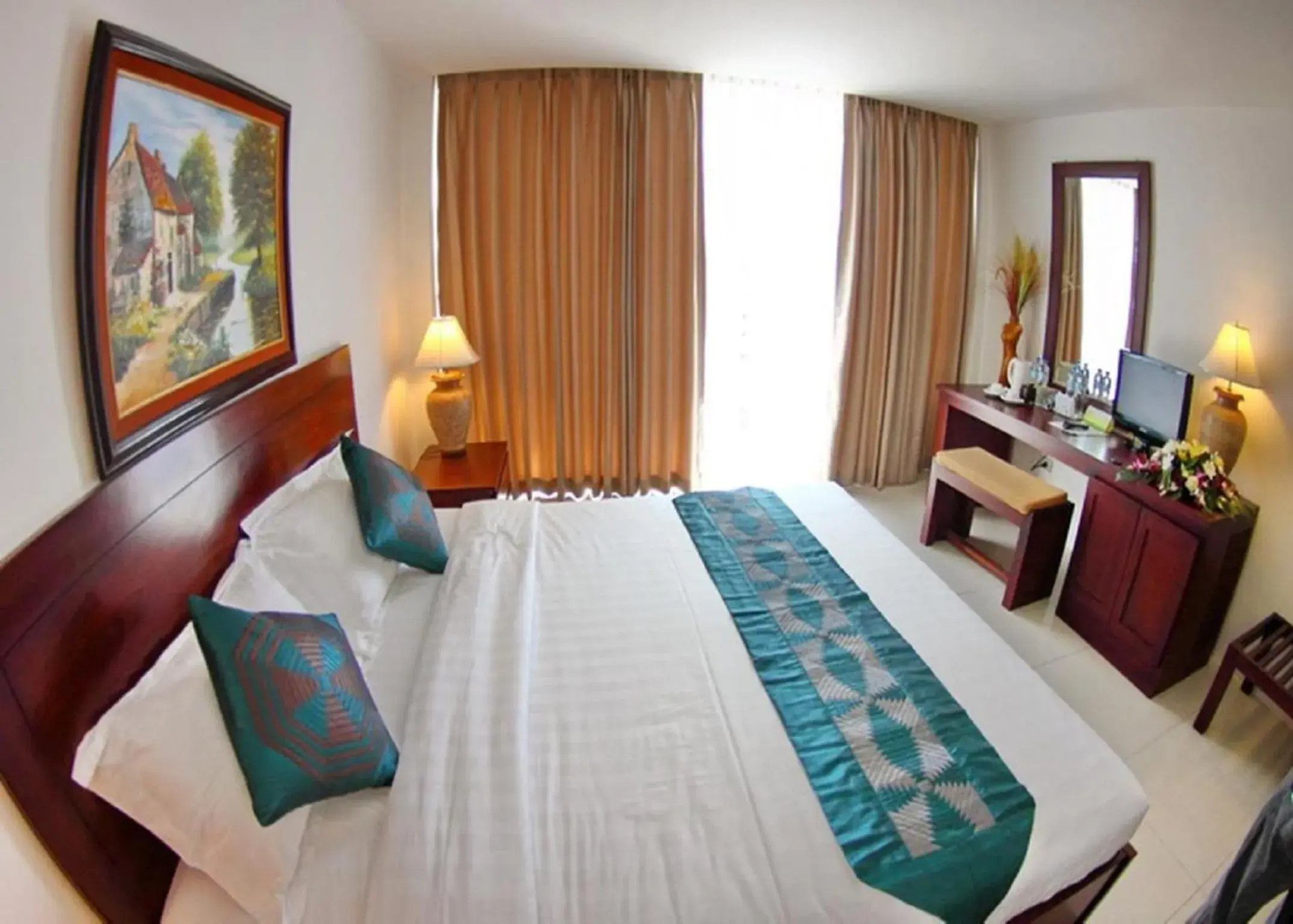 Bed in Sabaidee@Lao Hotel Vientiane Bed in Sabaidee@Lao Hotel Vientiane