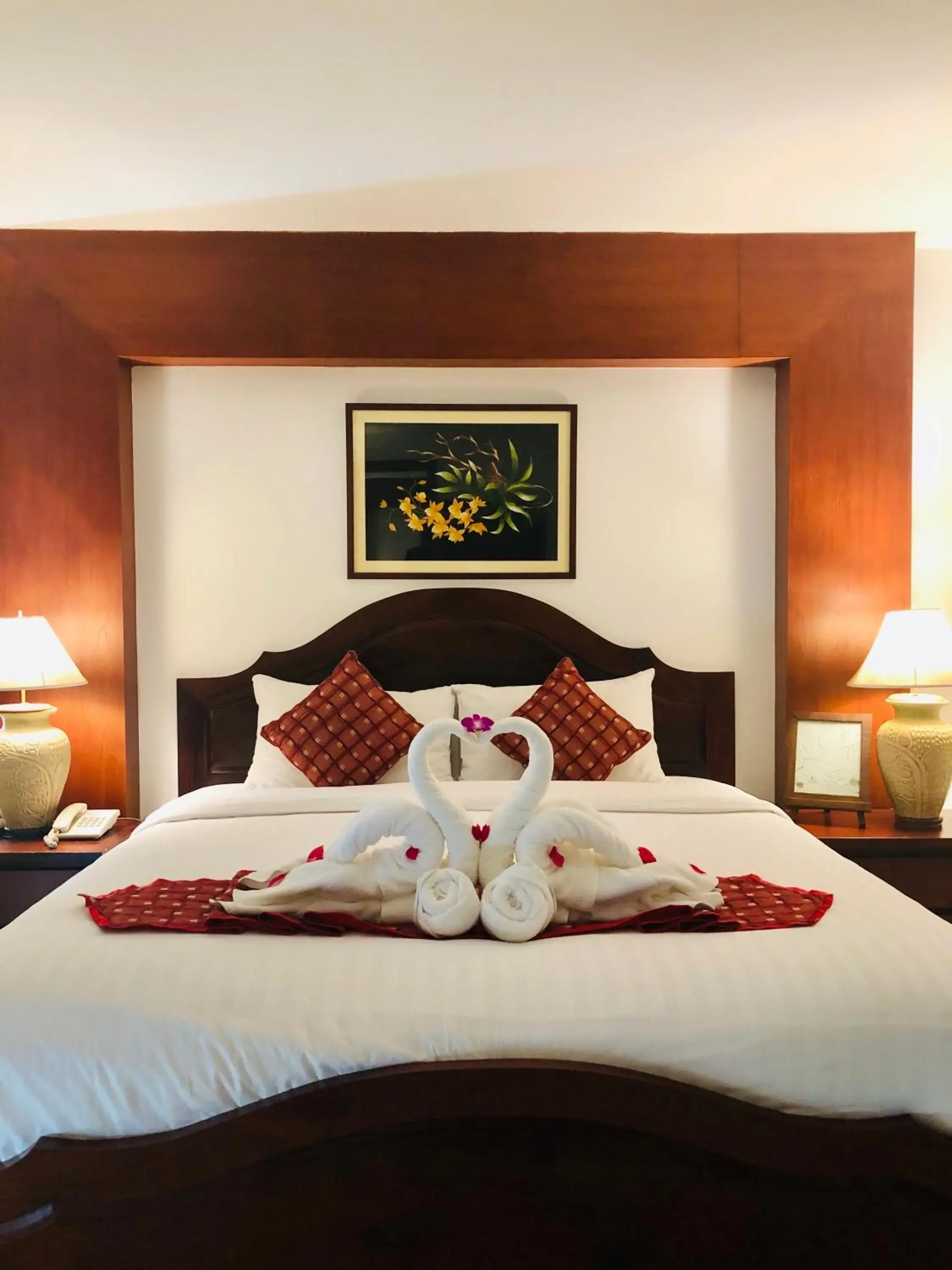 Bed in Sabaidee@Lao Hotel Vientiane Bed in Sabaidee@Lao Hotel Vientiane