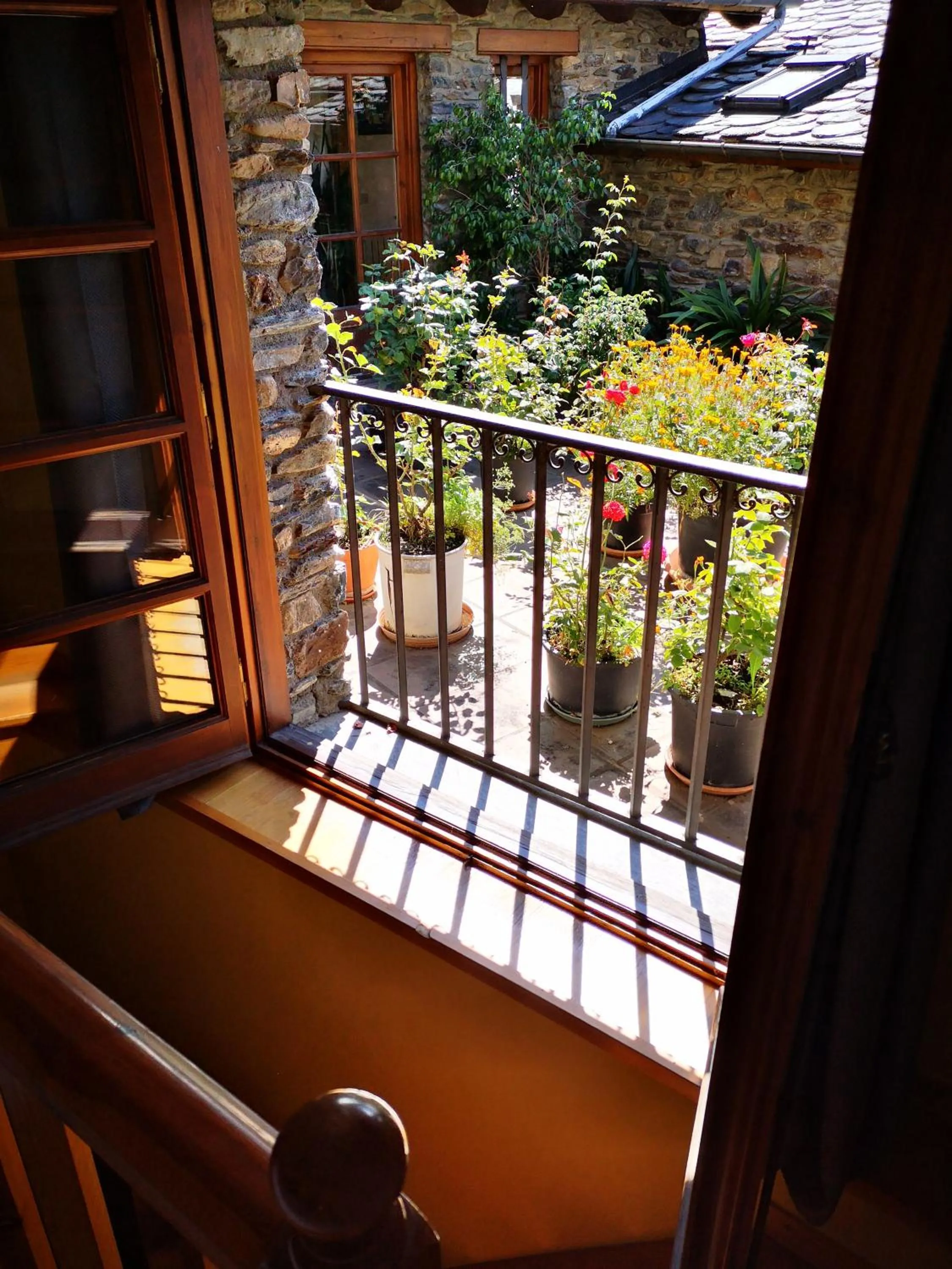 Patio in Hotel Santa Bàrbara De La Vall D'ordino