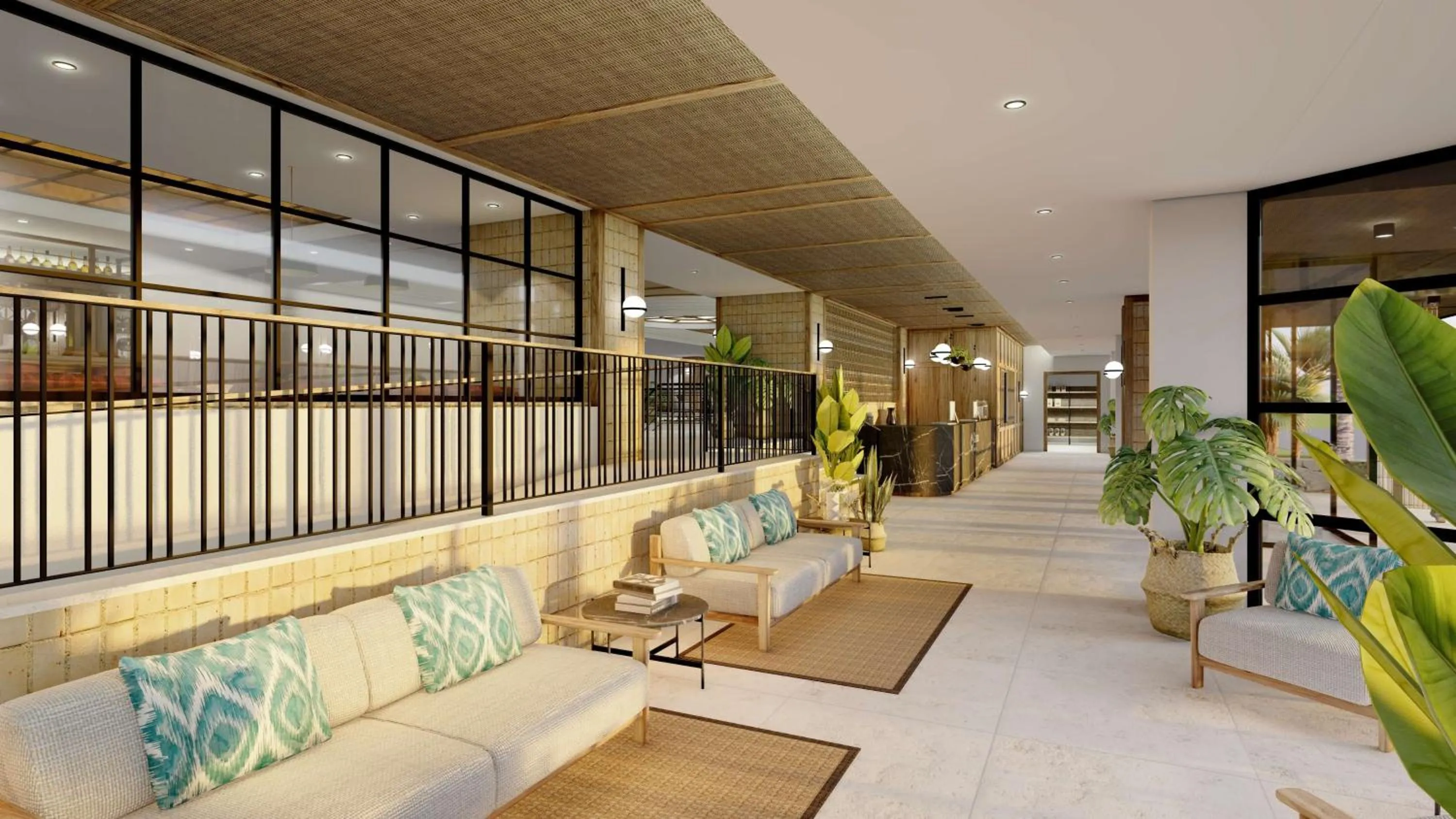 Lobby or reception in Aparthotel Aquasol