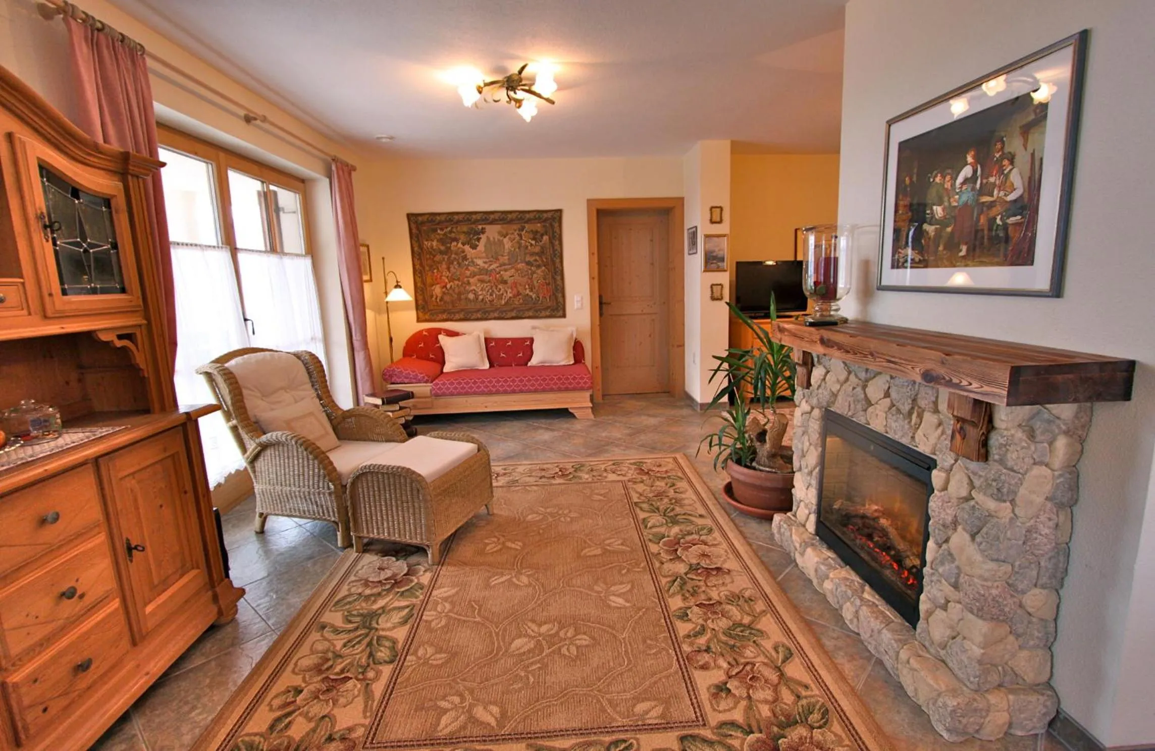 Living room in Bergkristall