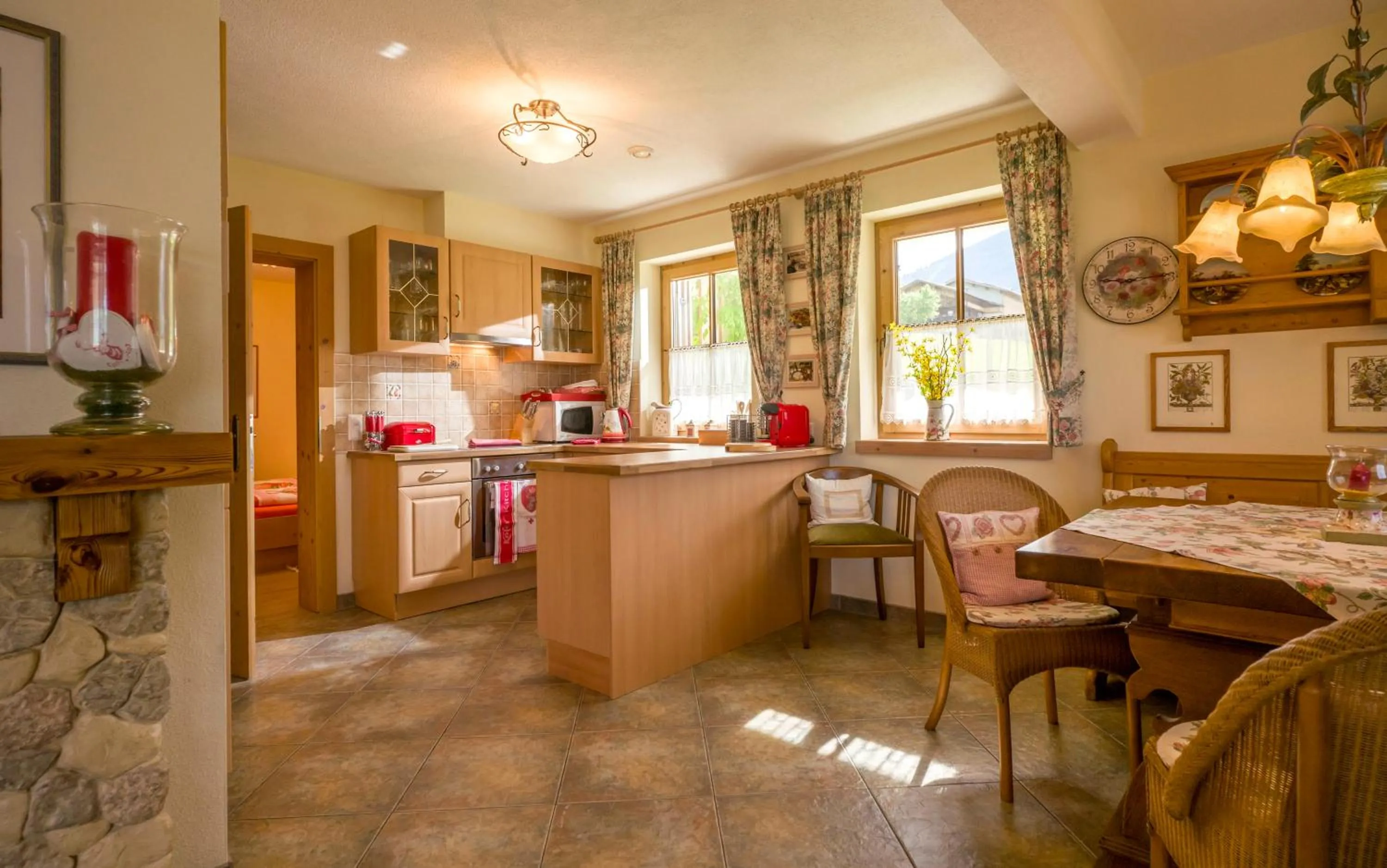 Kitchen or kitchenette in Bergkristall