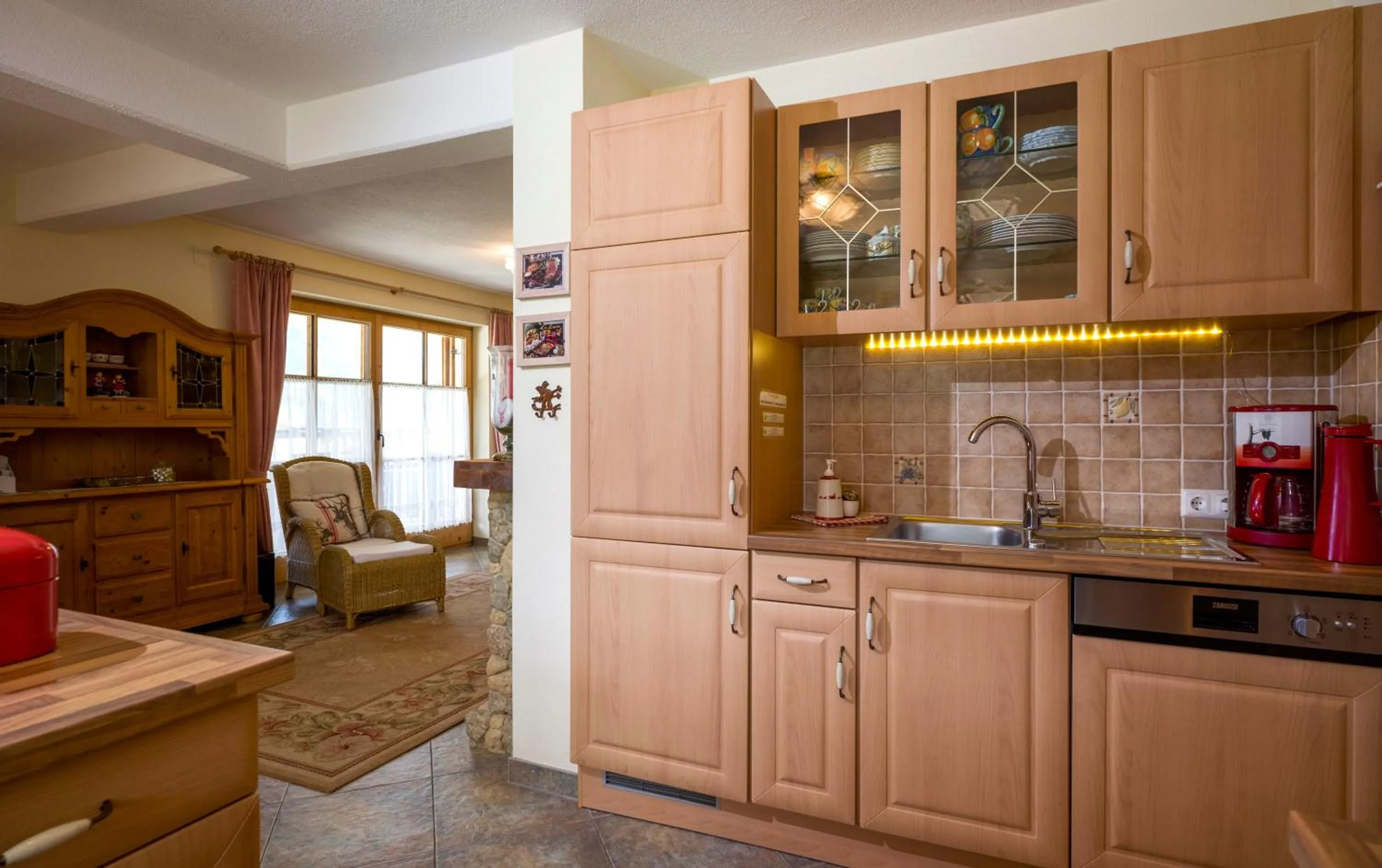 Kitchen or kitchenette in Bergkristall