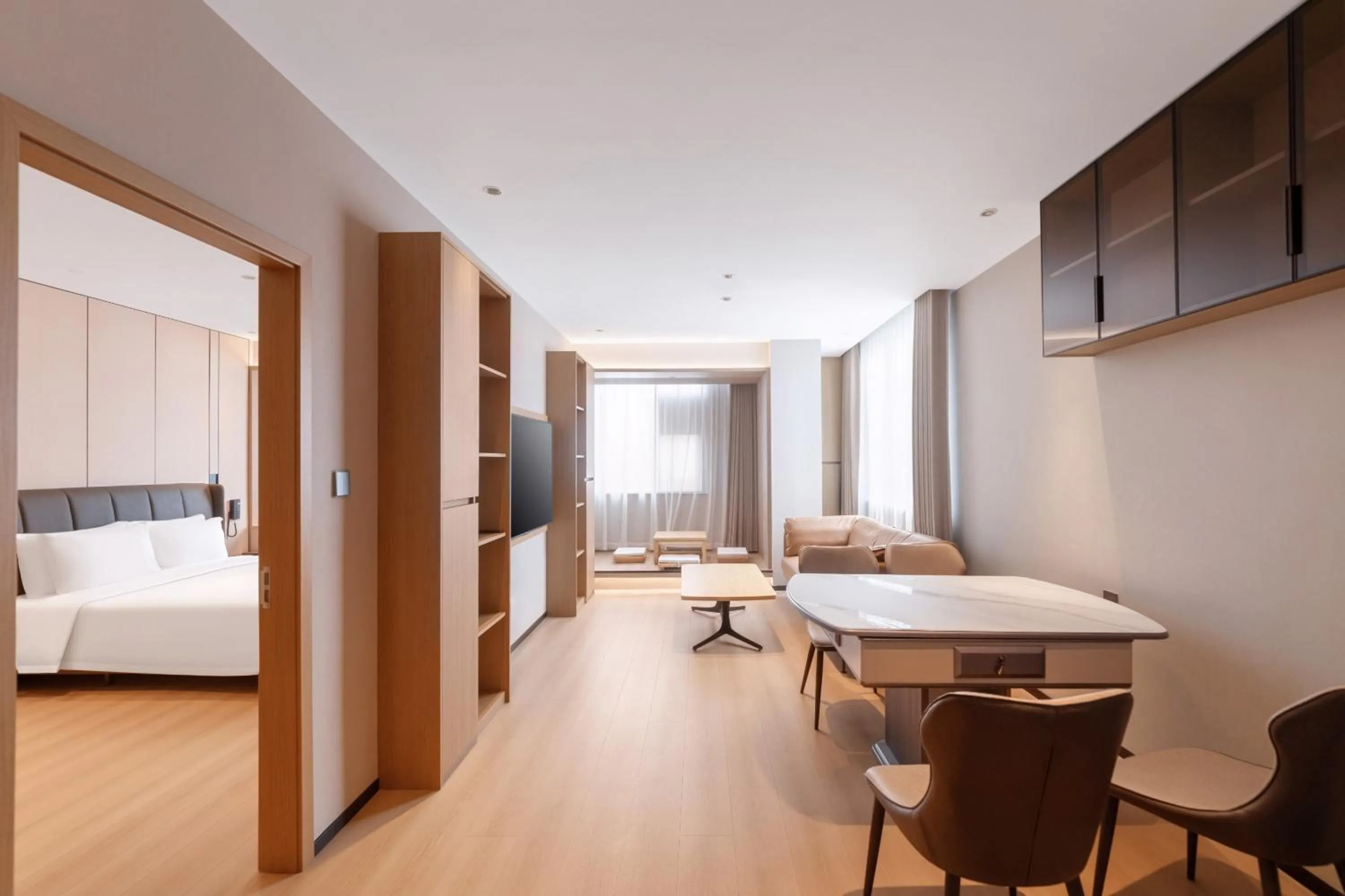 Living room, Bed in Holiday Inn Express Suzhou City Center by IHG