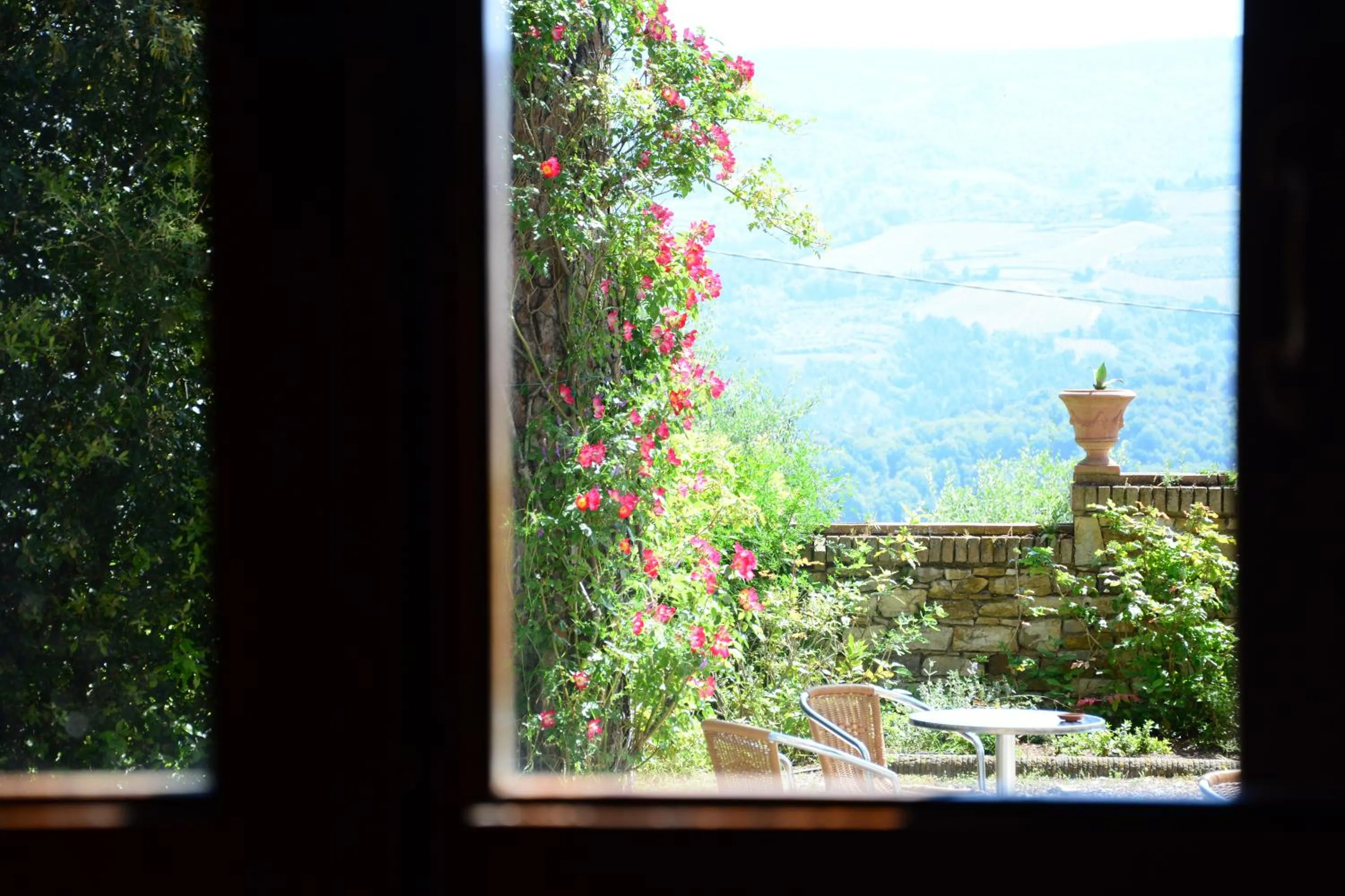 Garden view in Relais Fattoria Valle
