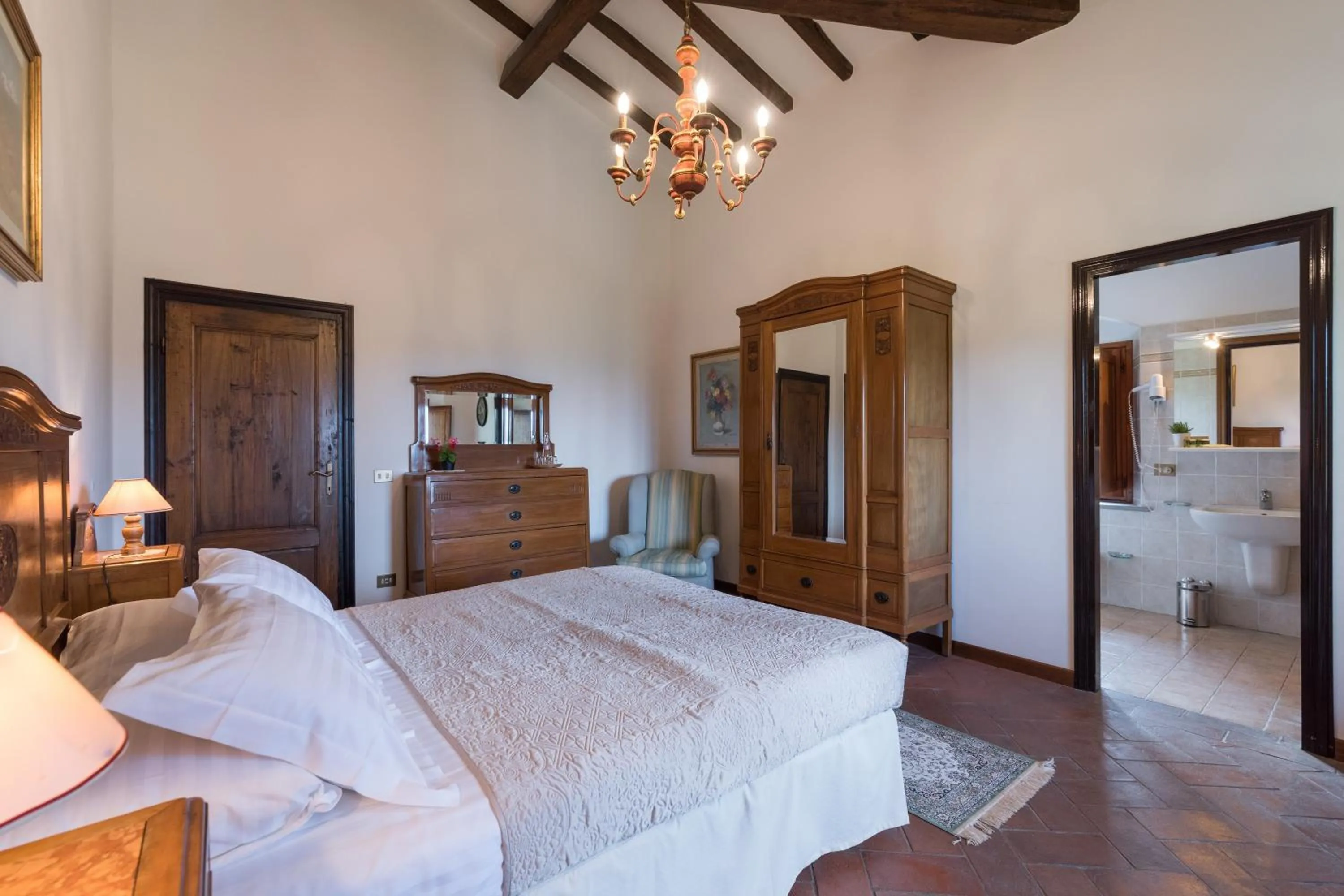 Bedroom, Bed in Relais Fattoria Valle