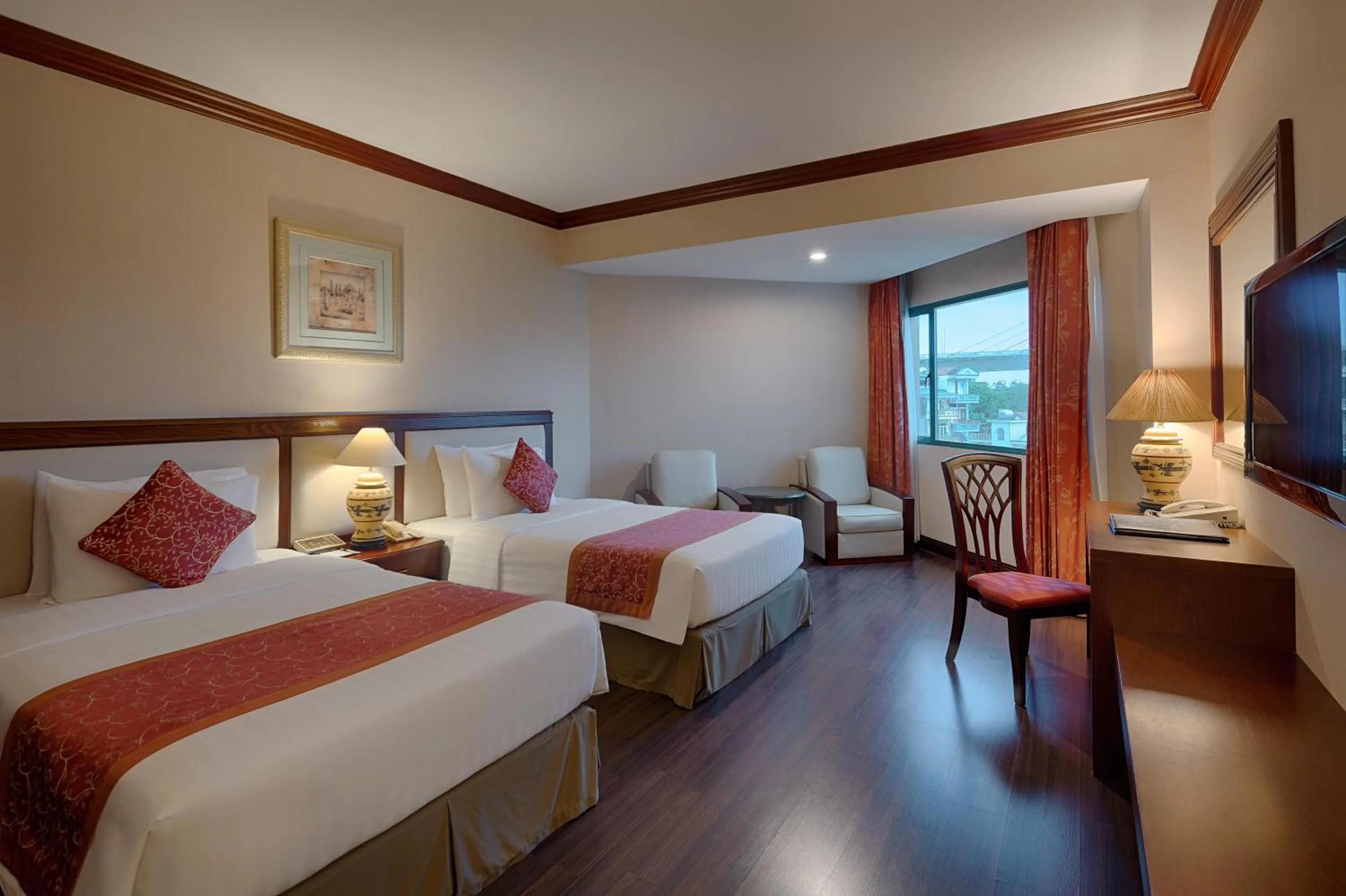 Photo of the whole room, Bed in Halong Plaza Hotel