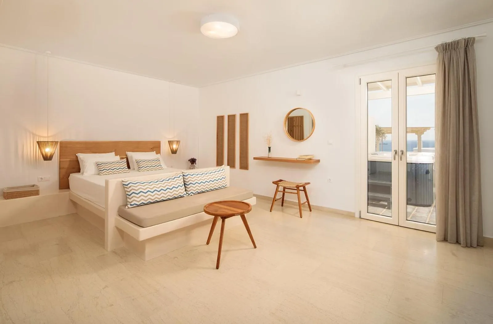 Bed in Proteas Hotel & Suites