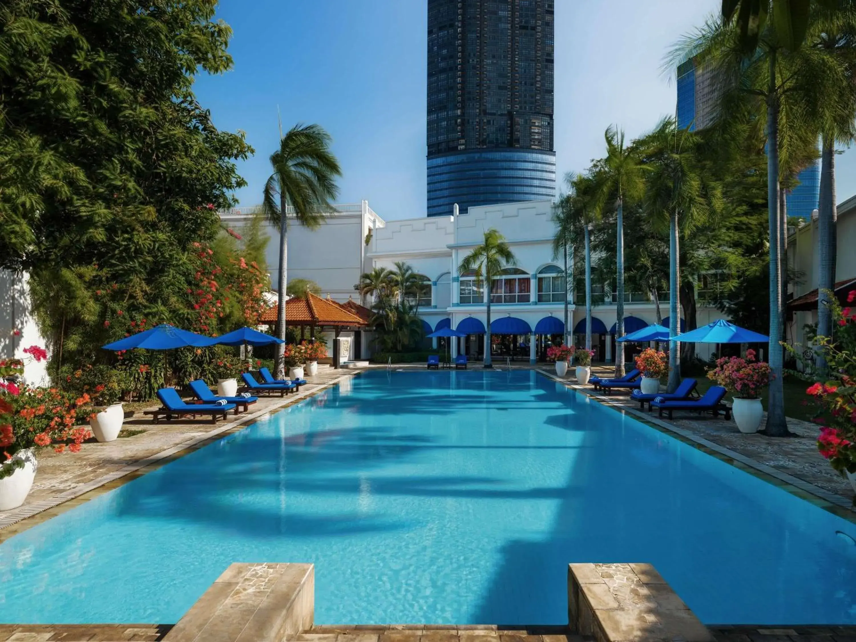 Pool view in Hotel Majapahit Surabaya MGallery Pool view in Hotel Majapahit Surabaya MGallery