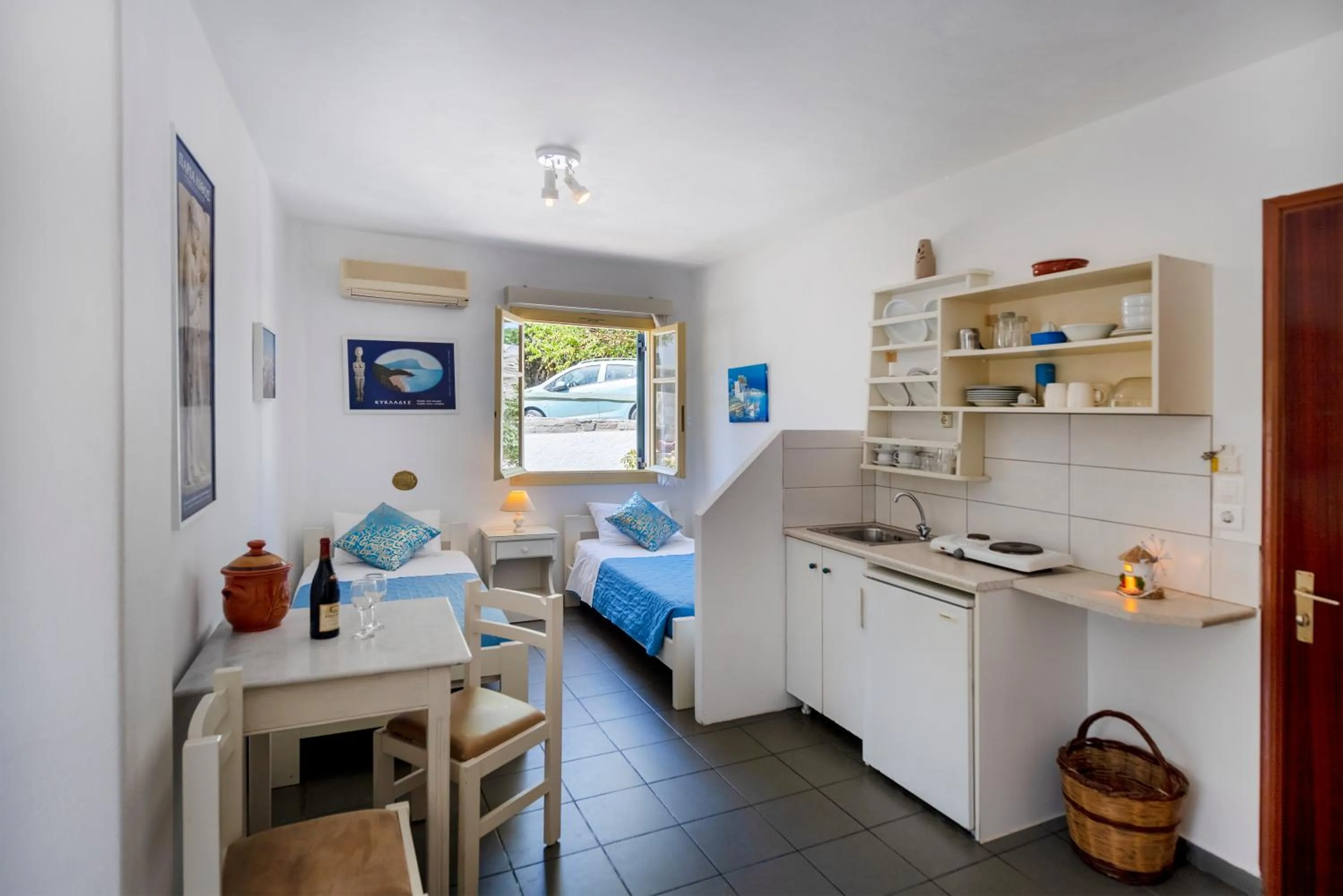 Seating area in Margarita Studios