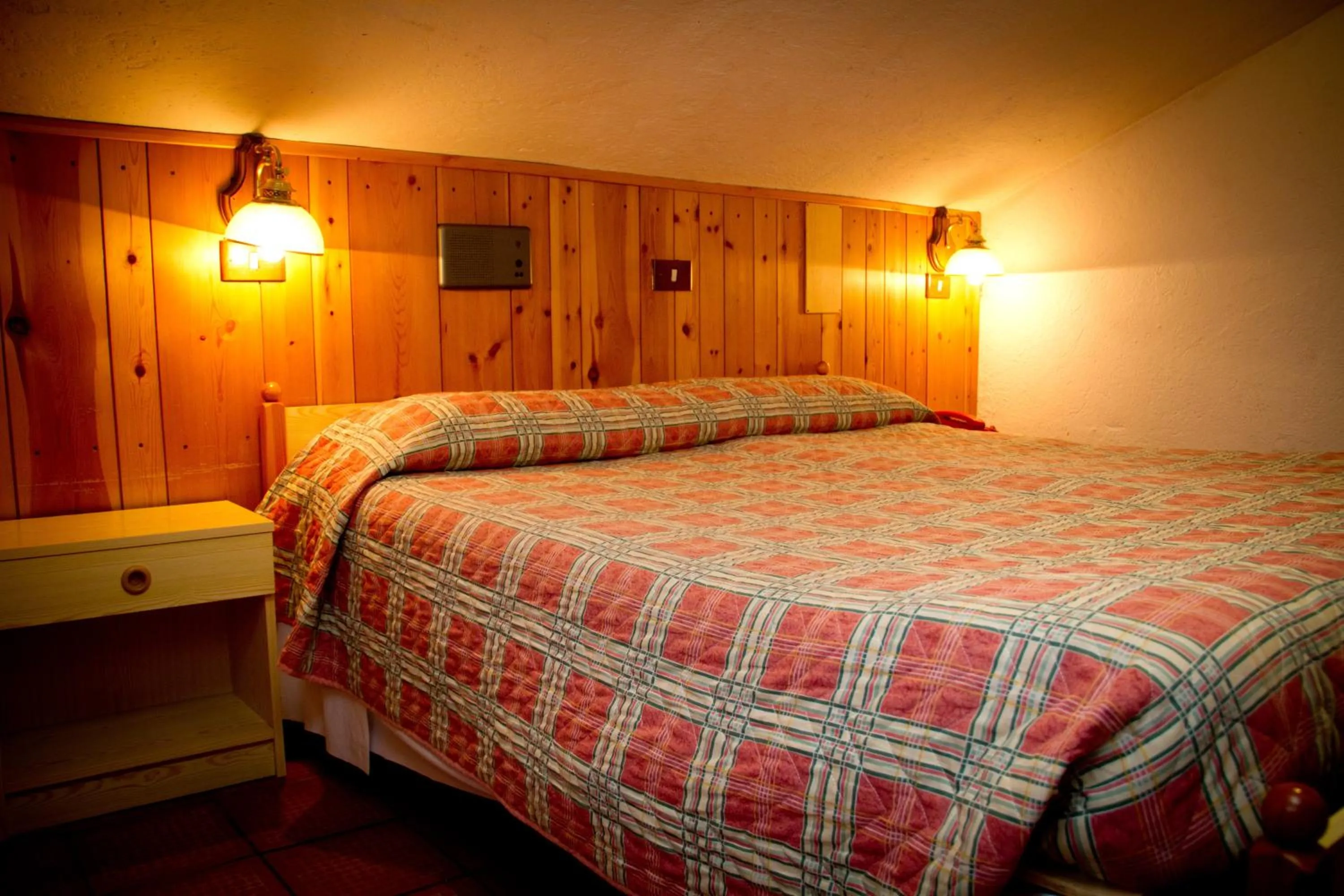 Bed in Hotel Ristoro Vagneur