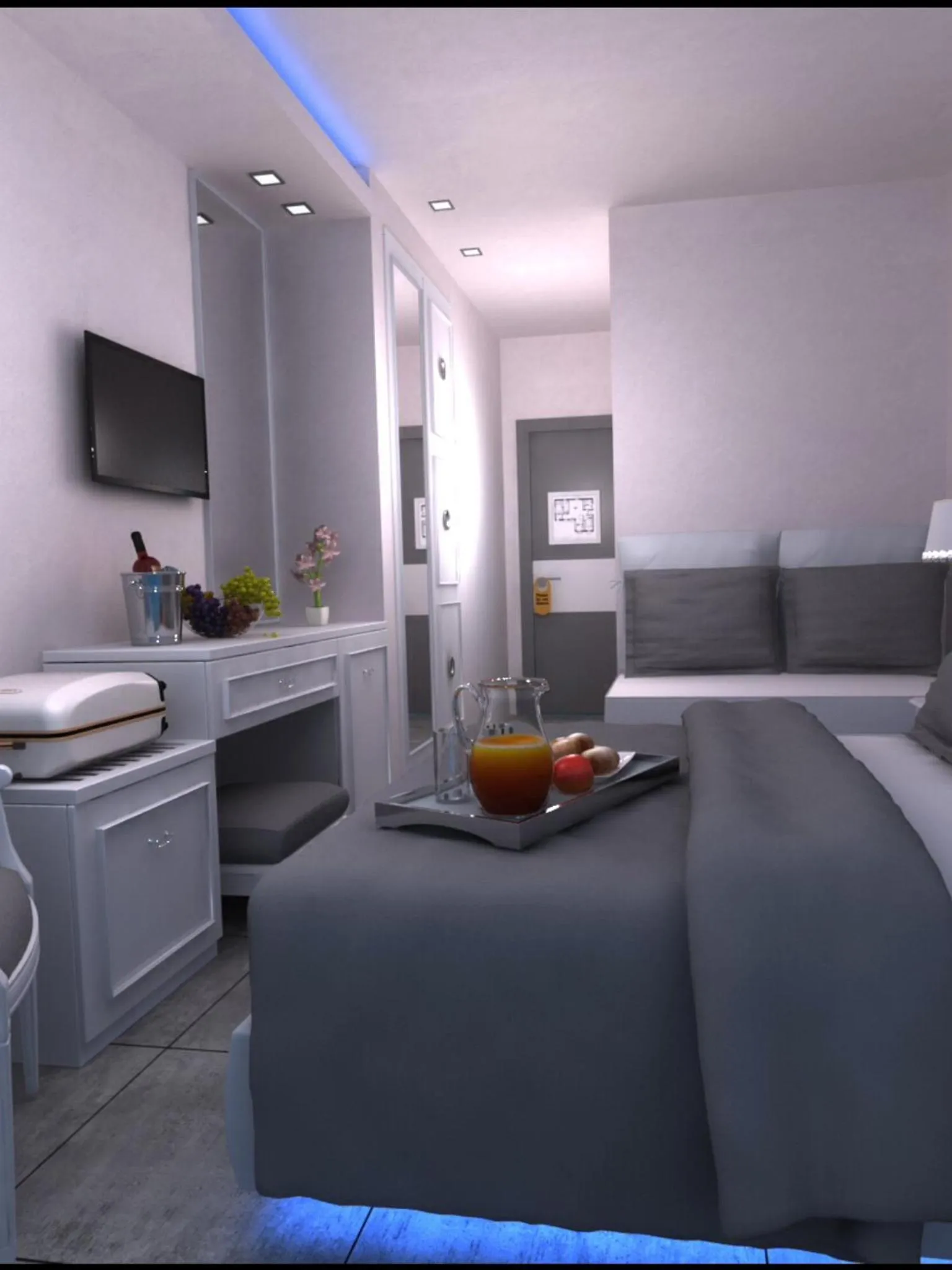 Photo of the whole room, Bed in Kymata Hotel