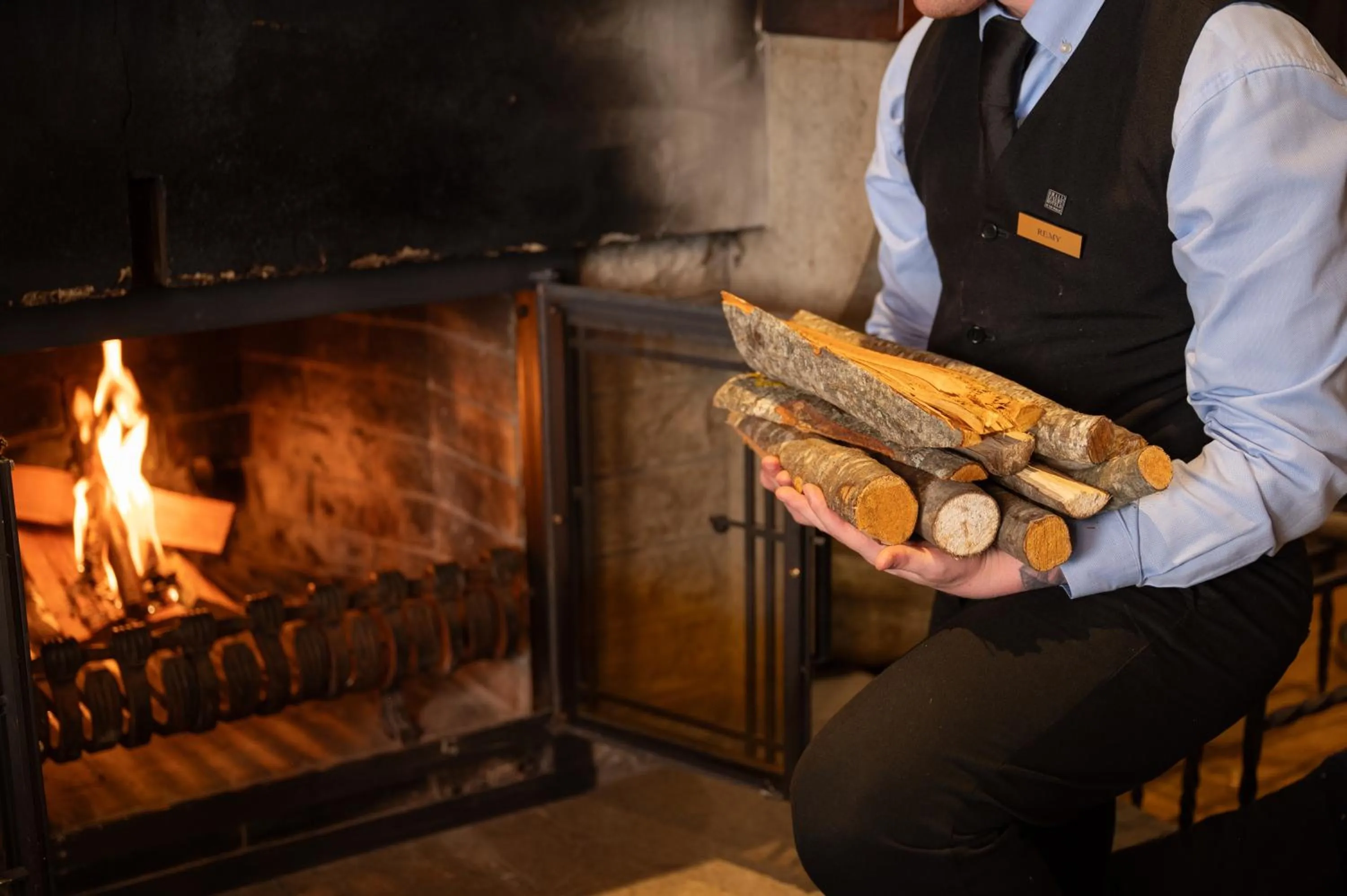 fireplace in Schlössle Hotel - Small Luxury Hotels of the World