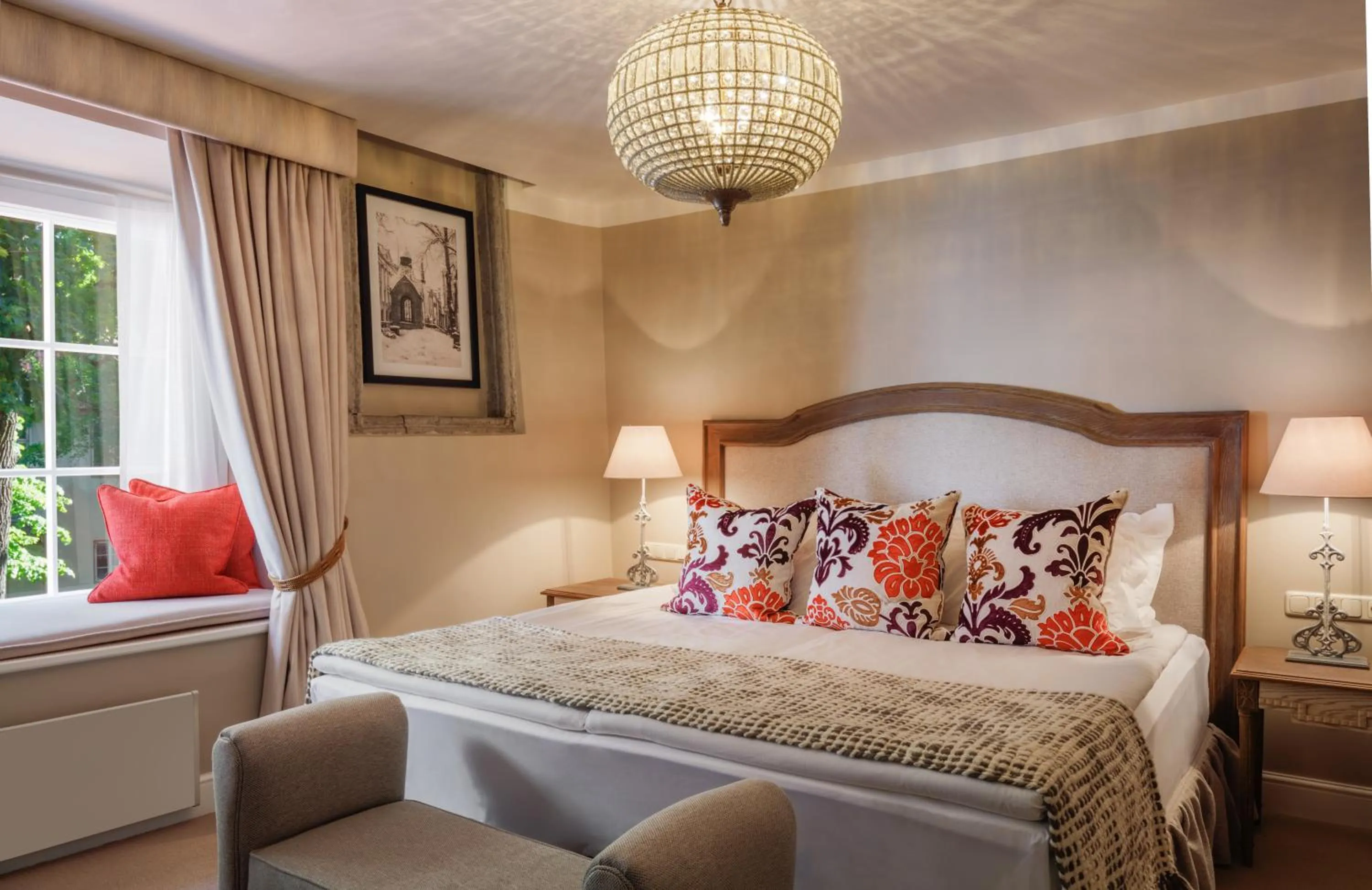 Photo of the whole room, Bed in Schlössle Hotel - Small Luxury Hotels of the World