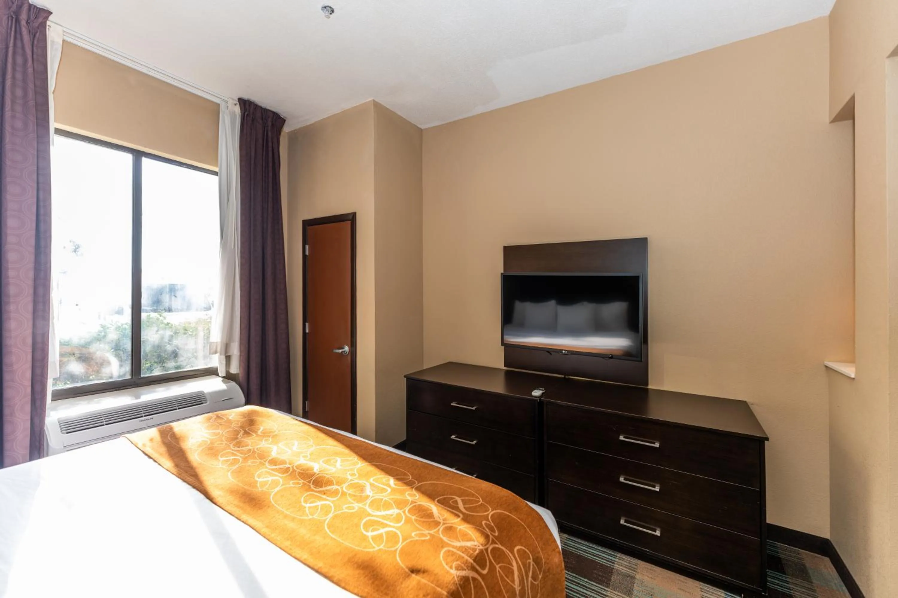 TV and multimedia, Bed in Comfort Suites Houston West at Clay Road