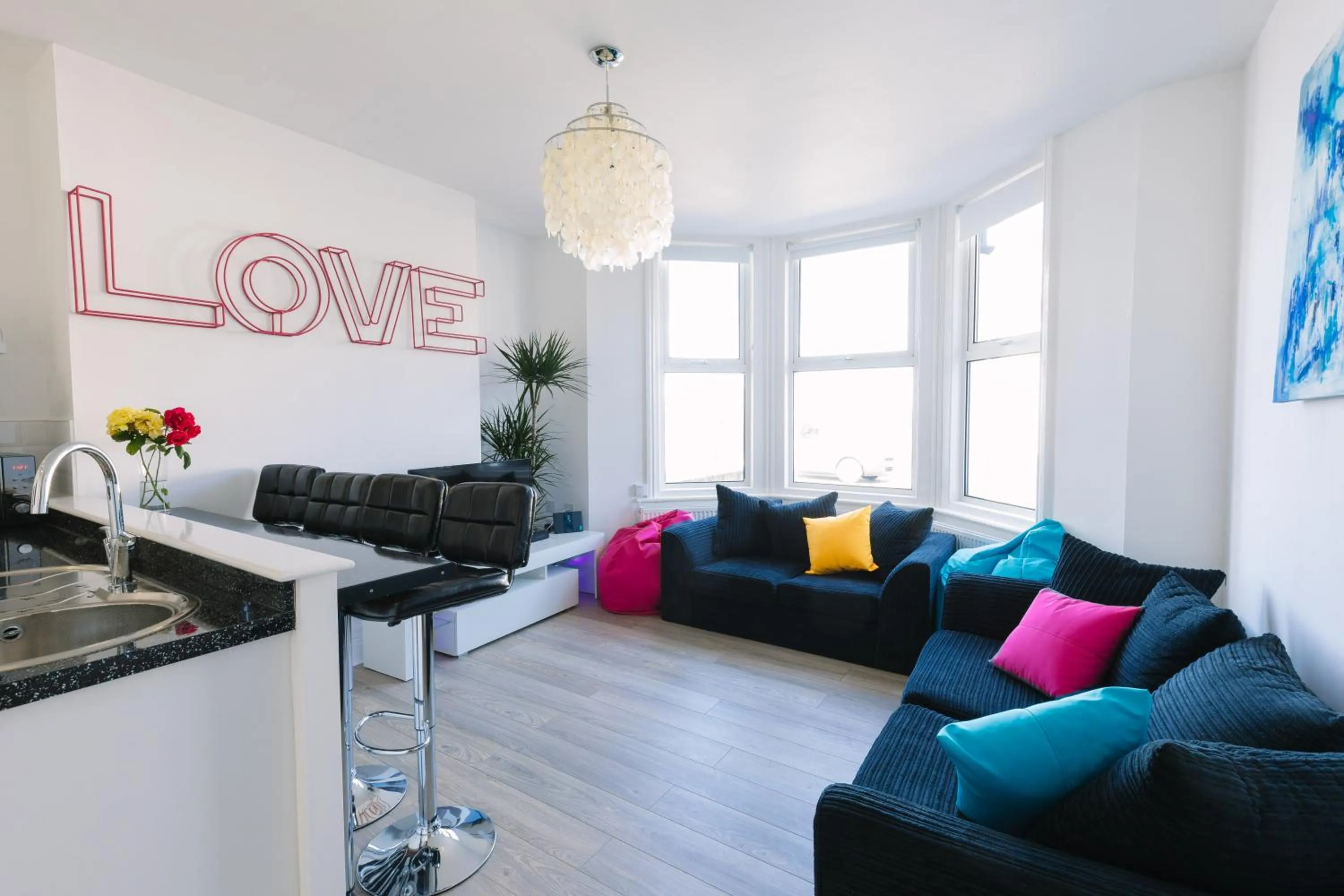 BBQ facilities in Sea View Sanctuary Apartment!