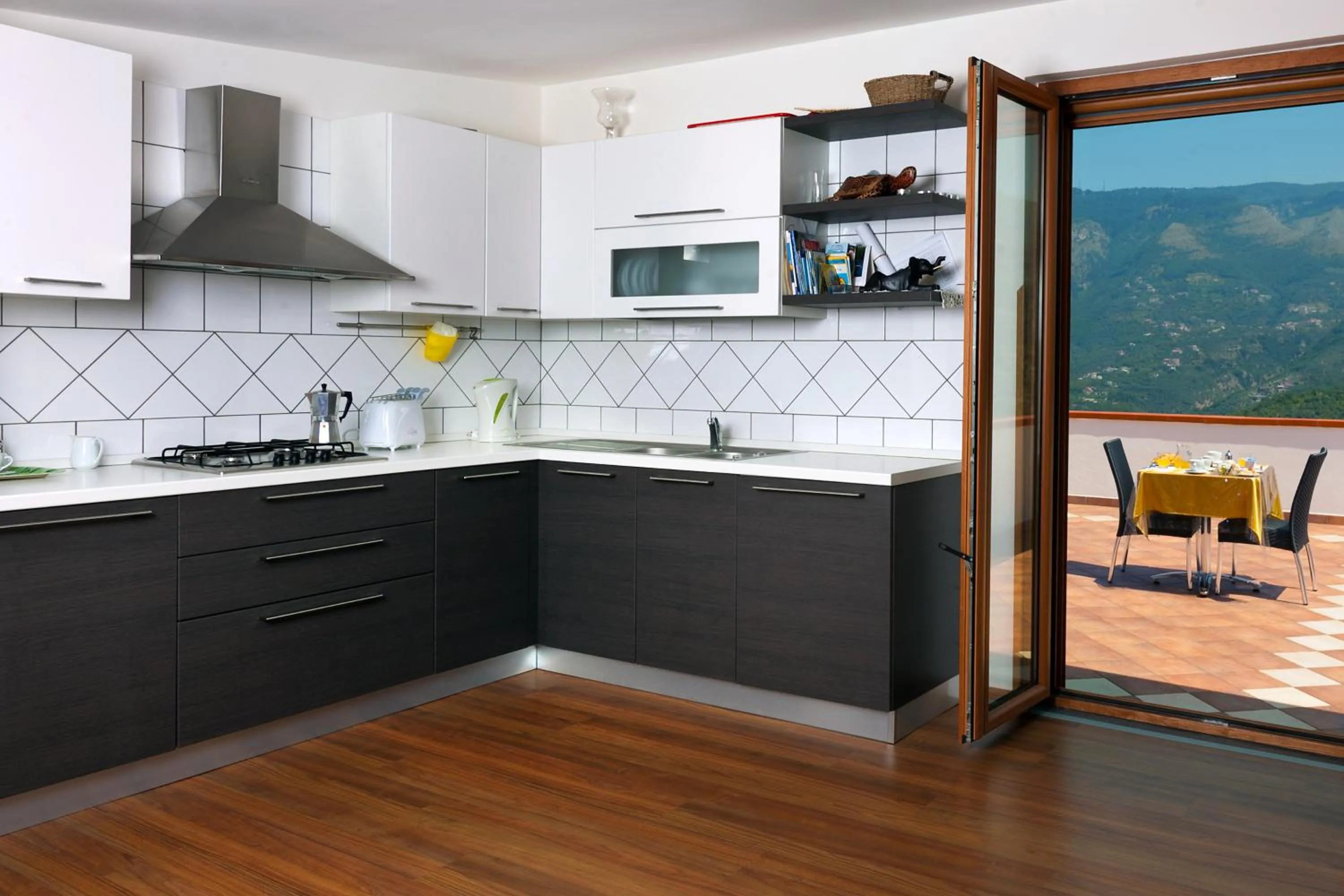 Kitchen or kitchenette in Bed And Breakfast Sunflower