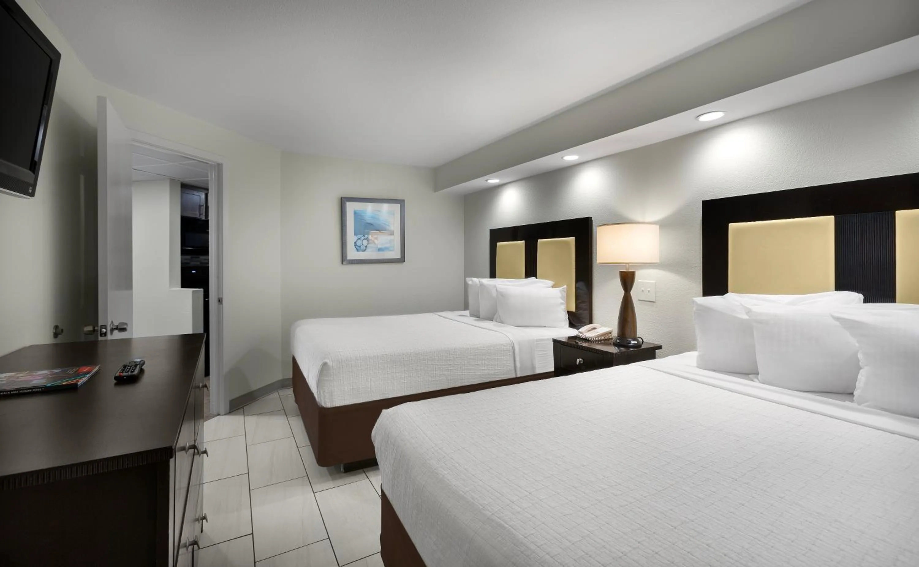 Bed in Captain's Quarters Resort