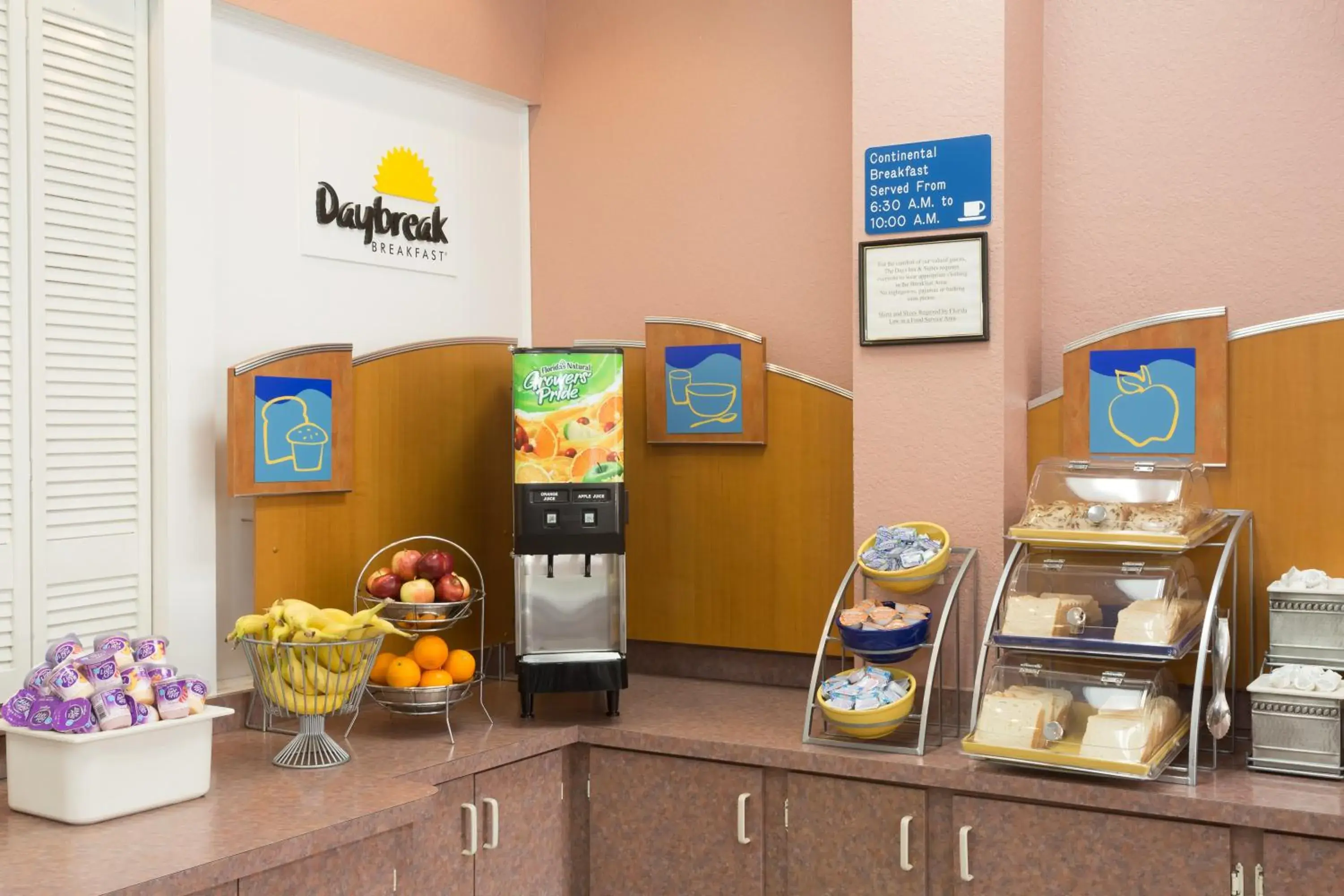 Continental breakfast in Days Inn & Suites by Wyndham Port Richey Continental breakfast in Days Inn & Suites by Wyndham Port Richey