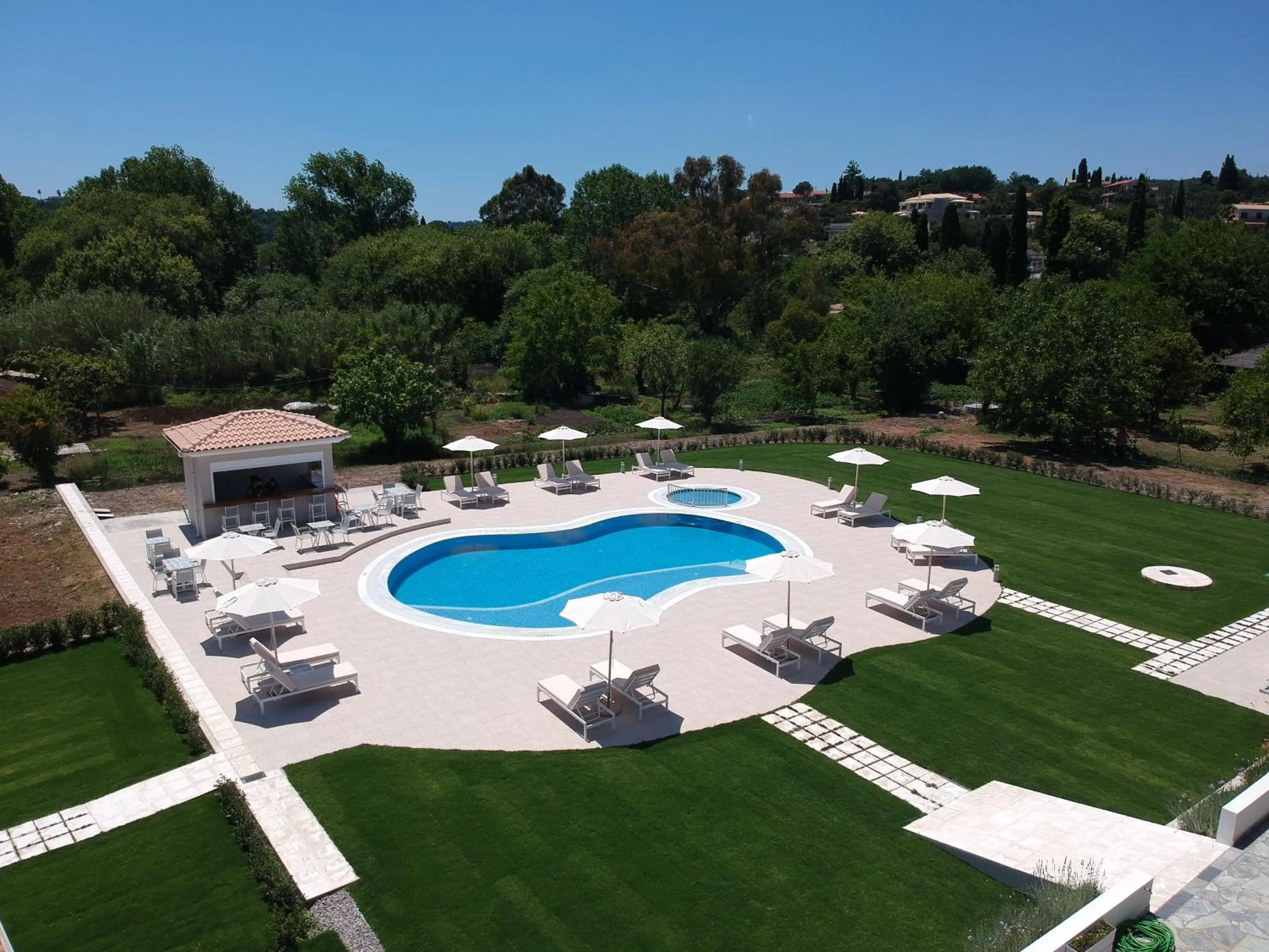 Garden view in Santos Luxury Apartments