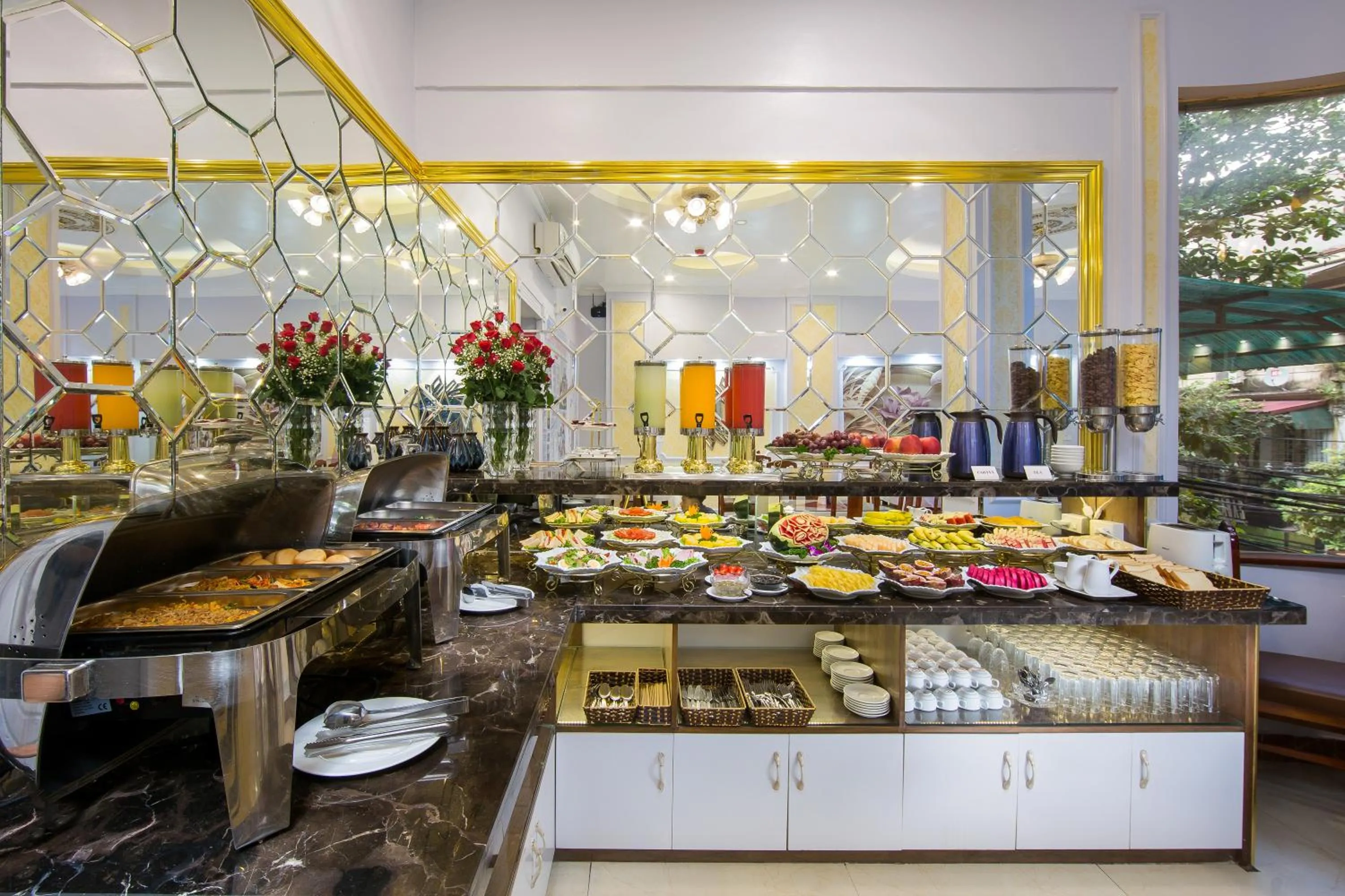Buffet breakfast in Hanoi Lotus Boutique Hotel