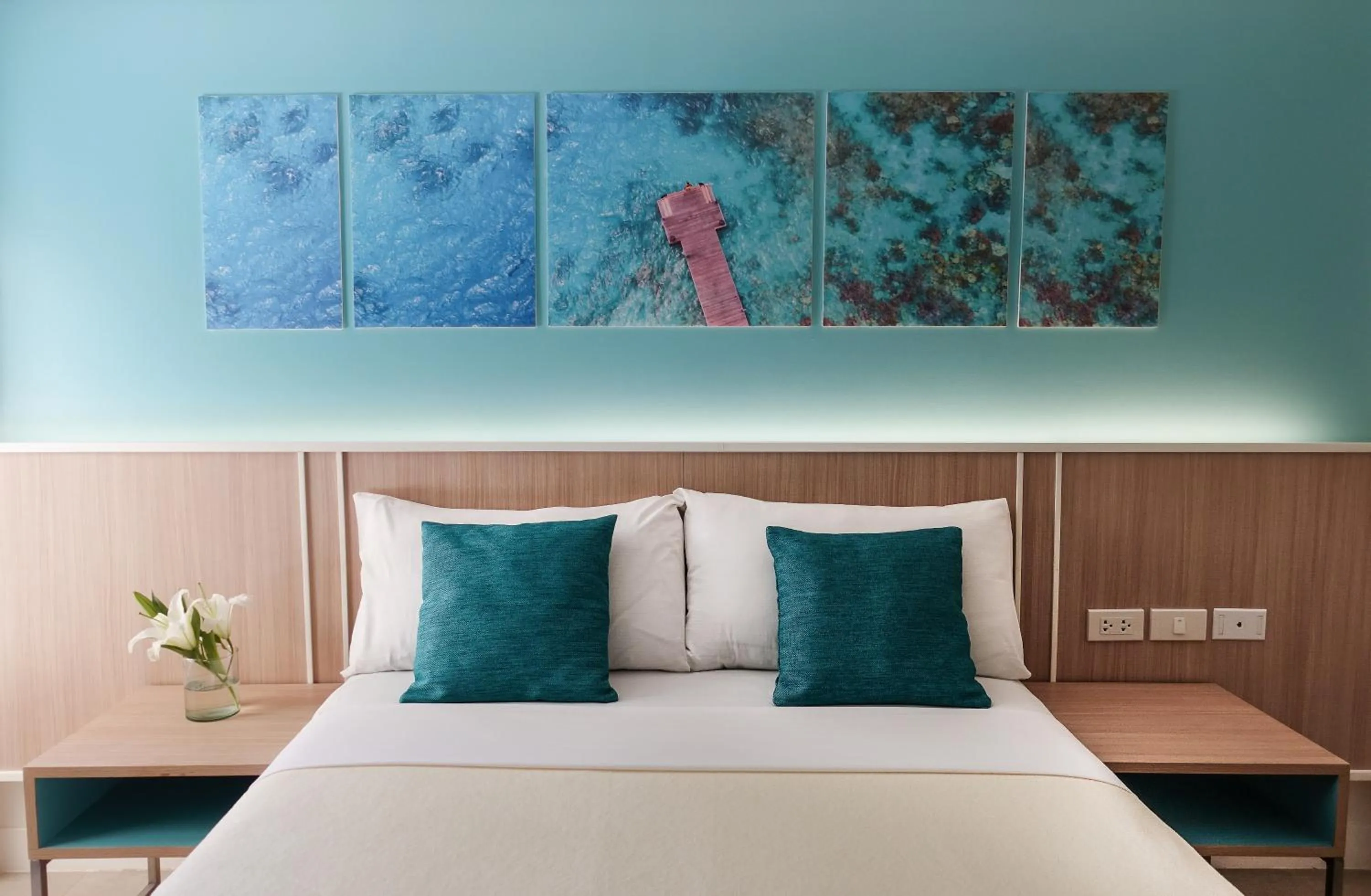 Bed in Patio Pacific Resort