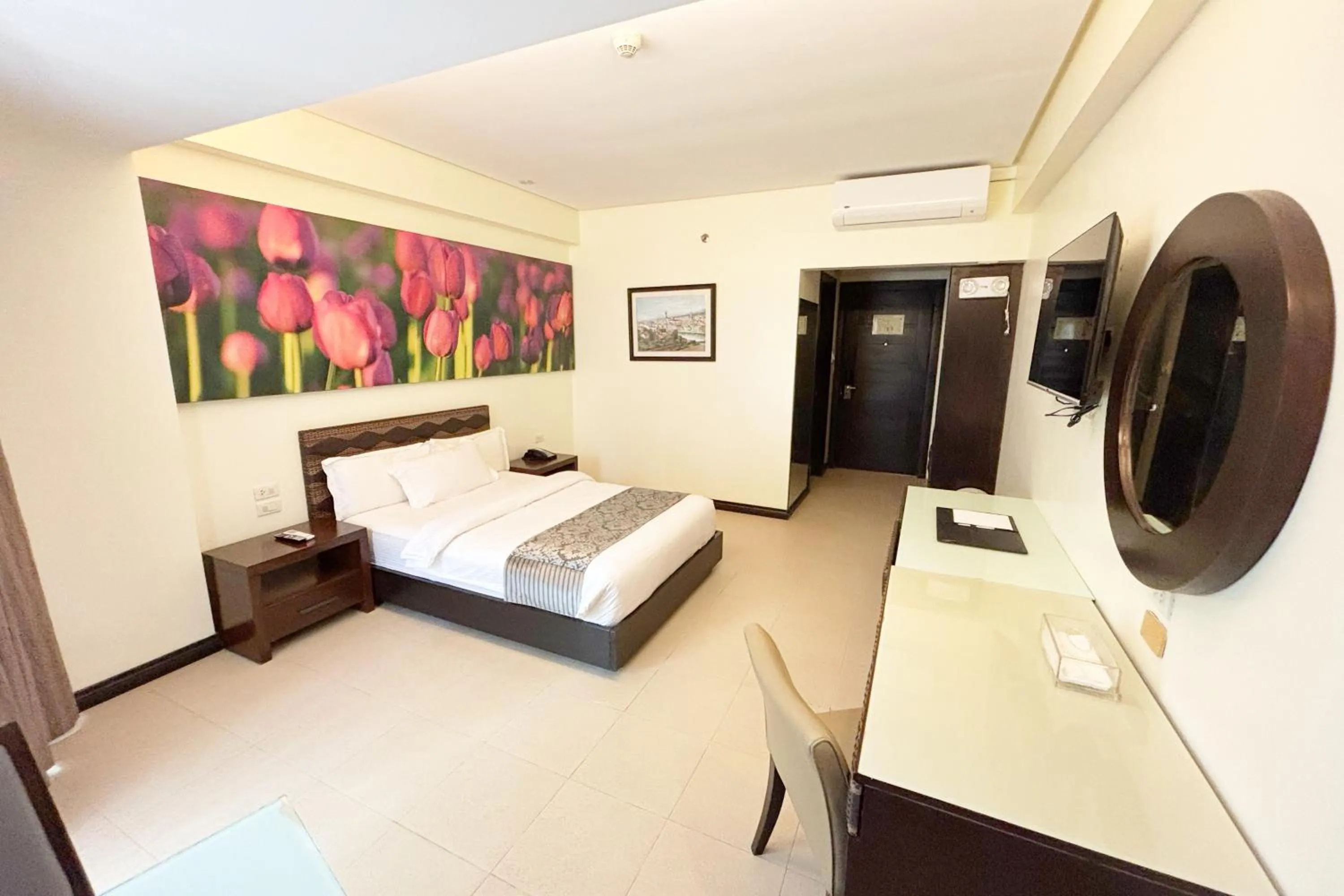 Bed in The Muse Beach Front Hotel Boracay