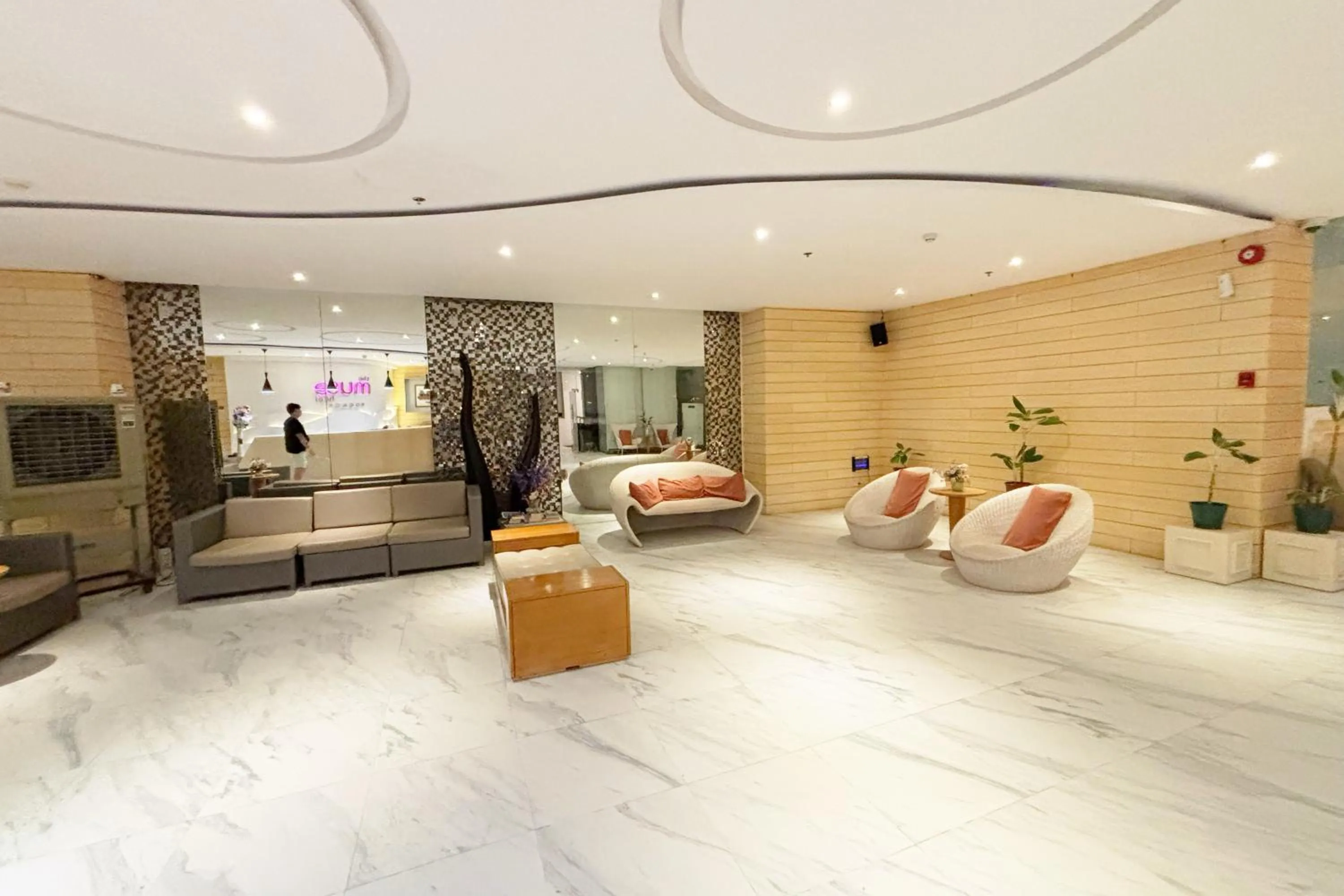 Bed in The Muse Beach Front Hotel Boracay