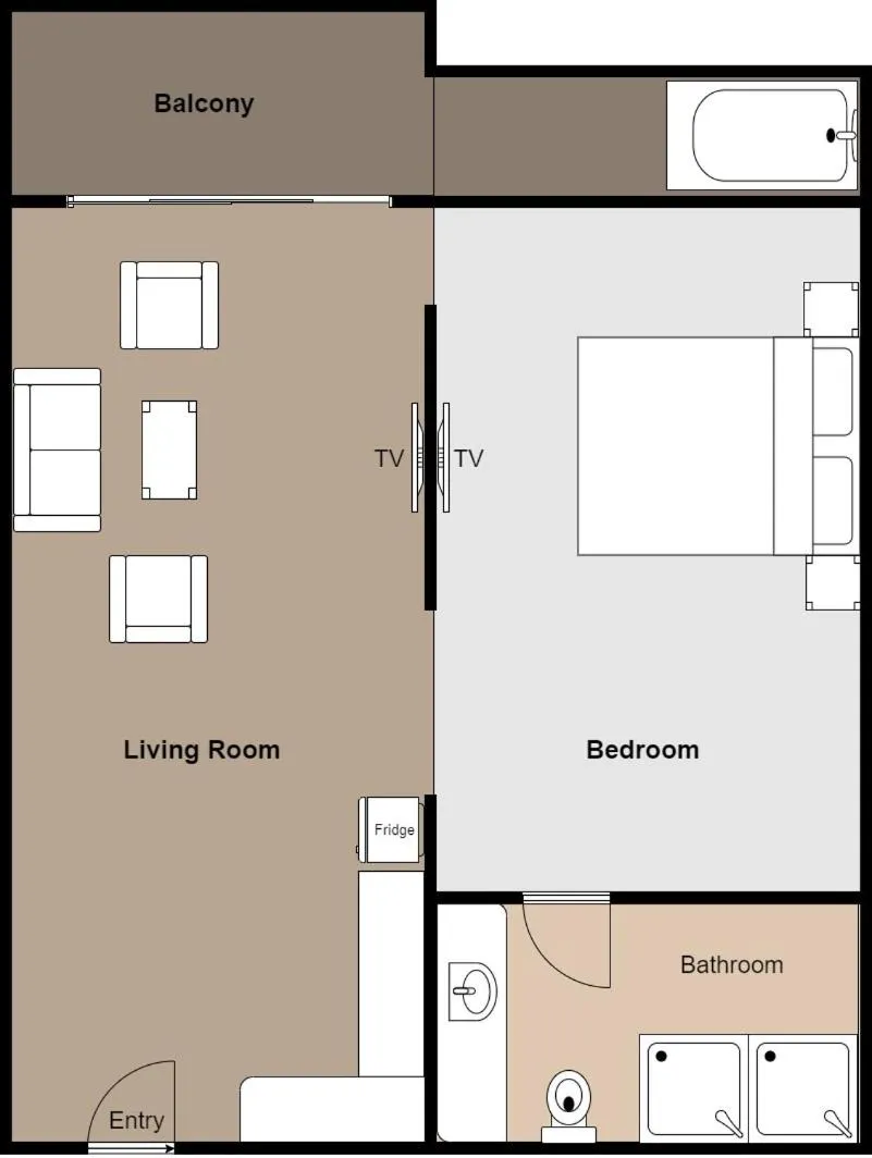 Floor plan in Crystal Palace Luxury Hotel Pattaya