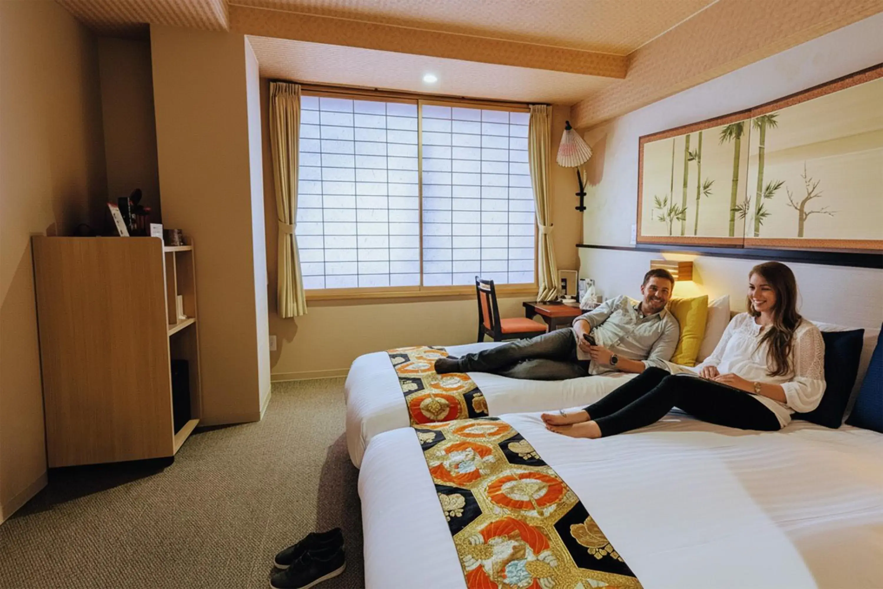 People, Bed in Kyoto Inn Gion People, Bed in Kyoto Inn Gion