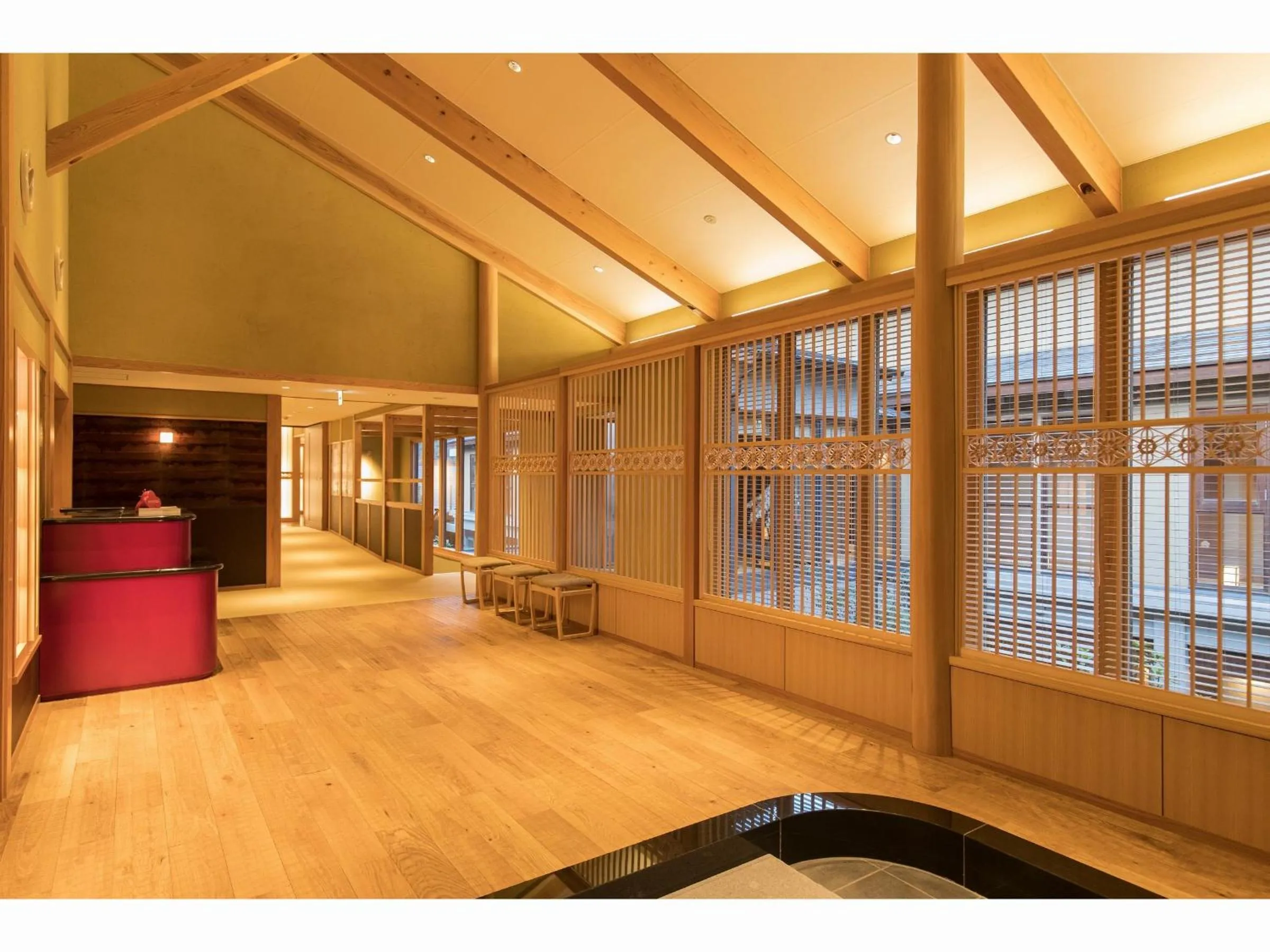 Lobby or reception in Okuhita Onsen Umehibiki