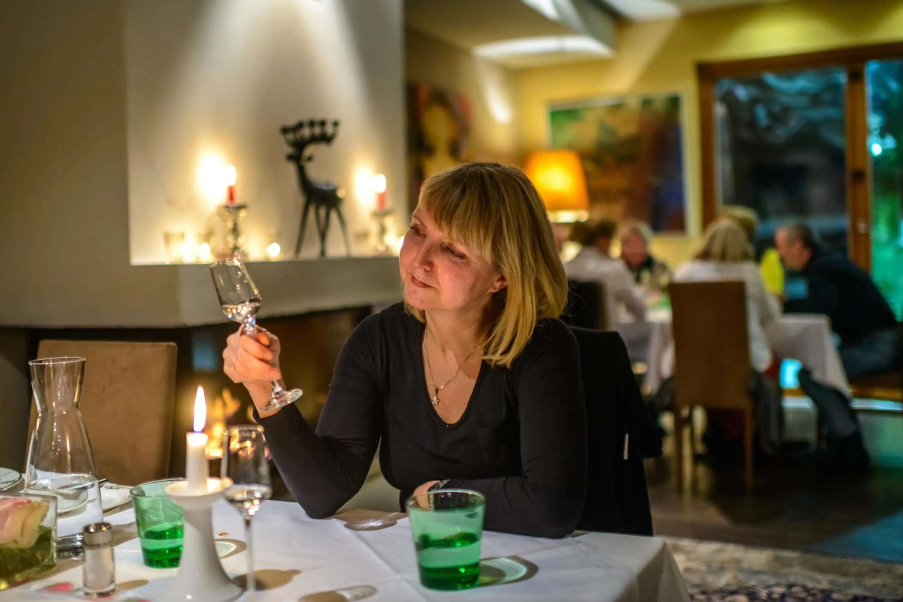 Guests in Hotel Restaurant Auerhahn